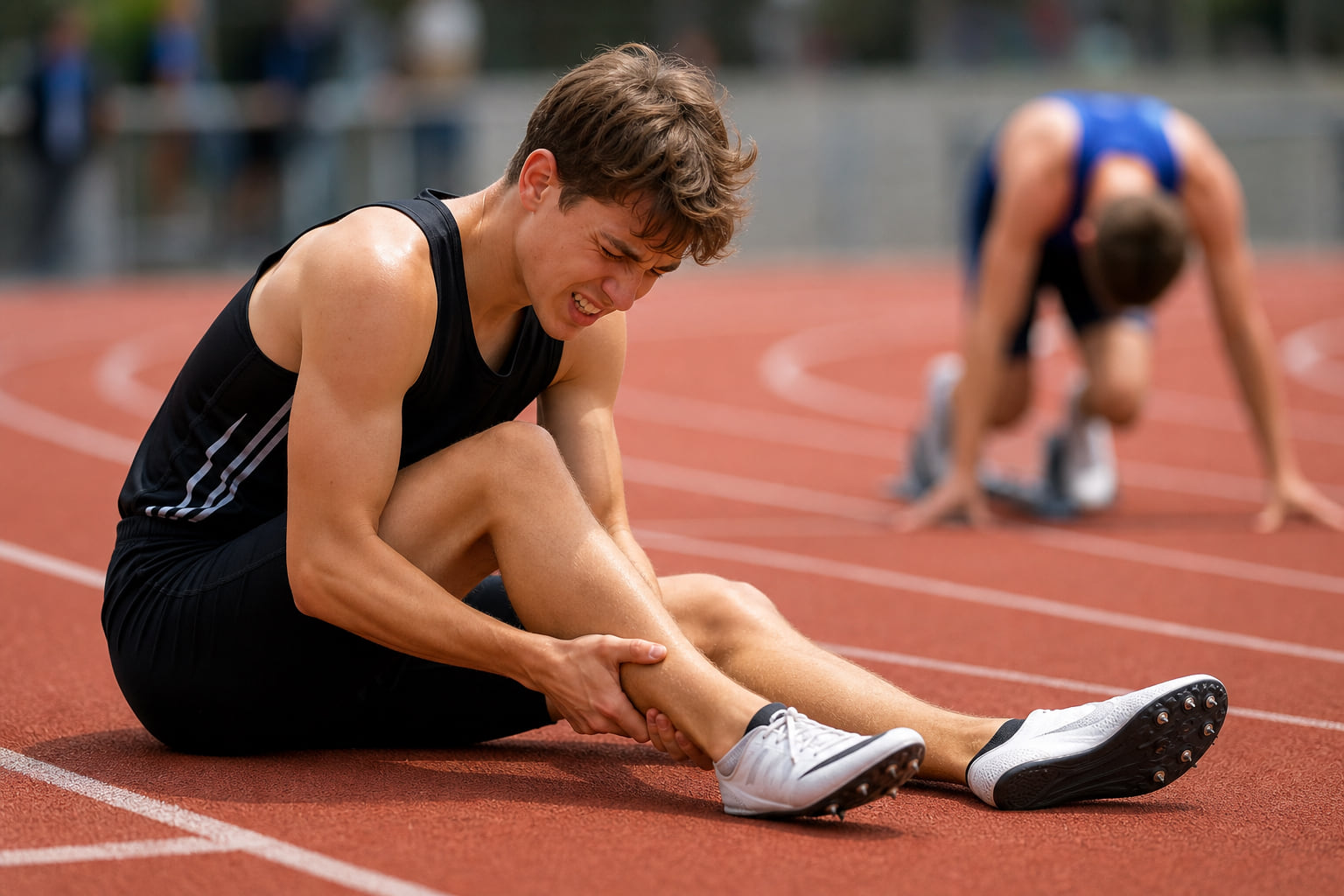 Drama bei der U18-DM: Verletzung stoppt Altenstädter Sprinter Adrian Fliedner