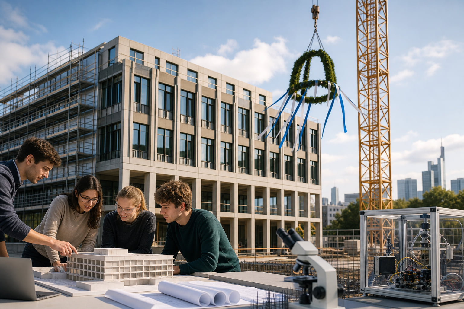 Neues MINT-Gebäude für Frankfurt: UAS feiert Richtfest am Nibelungenplatz!
