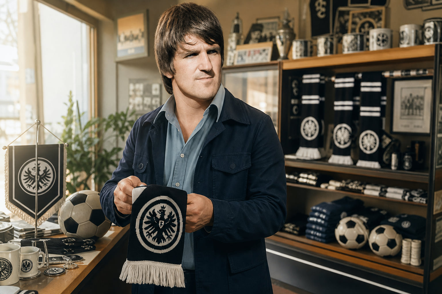 Pionier aus Frankfurt: Bernd Nickel eröffnete 1975 den ersten Fanshop Deutschlands