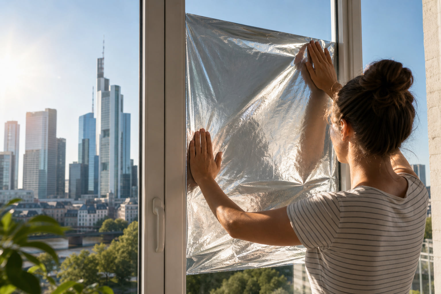 Frankfurter Klimalotse verrät seinen heißen Tipp: Silberfolie ans Fenster!