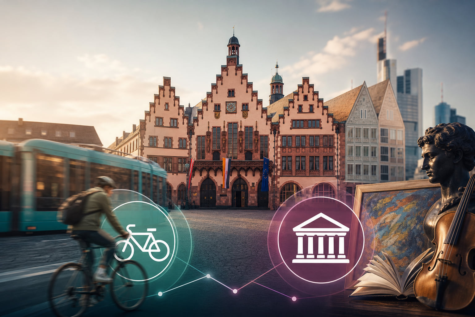 Neue Ausschüsse im Römer: Frankfurt ordnet Mobilität und Kultur neu