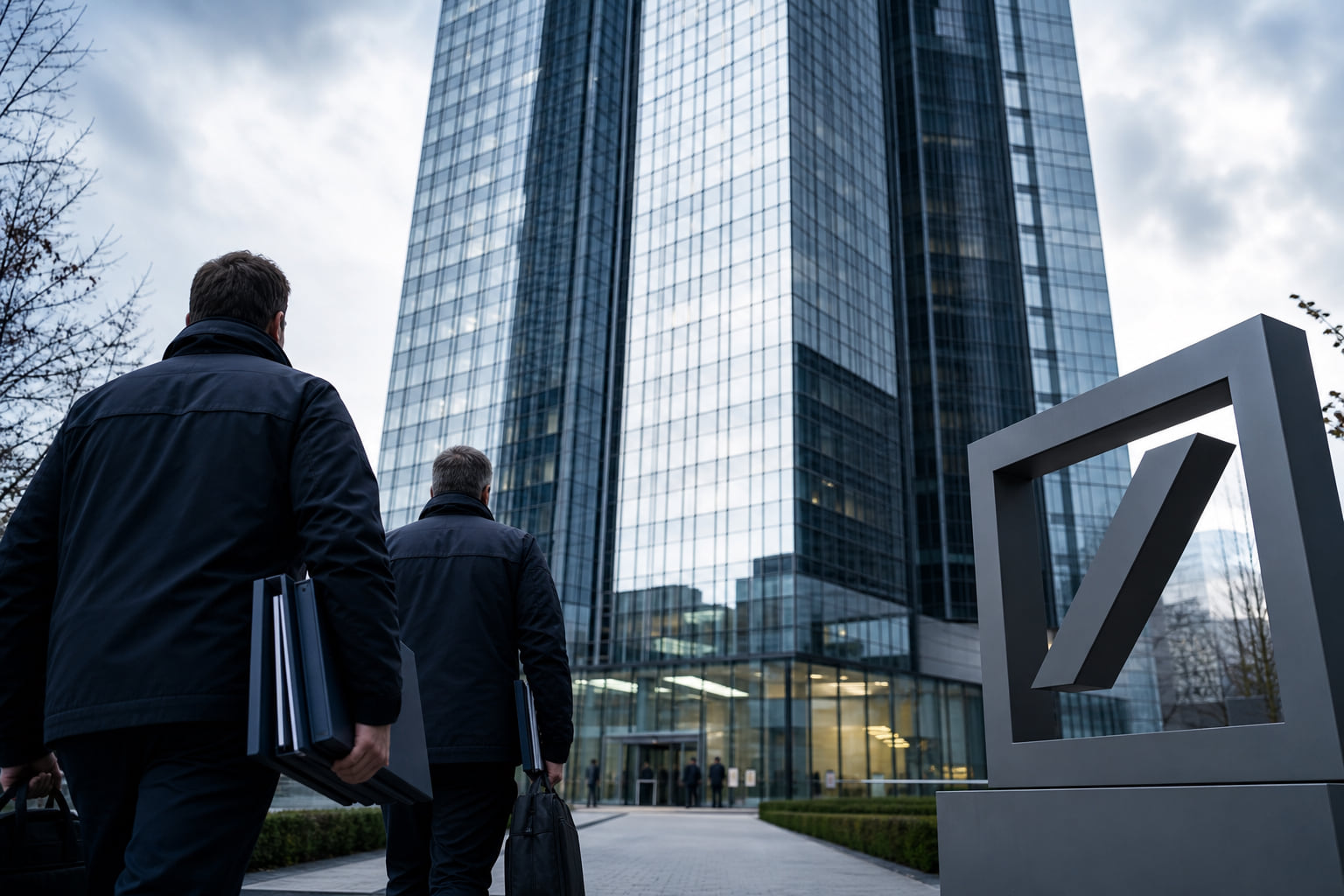 Razzia in der Deutschen-Bank-Zentrale Frankfurt: Steuerfahnder durchsuchen das Hochhaus