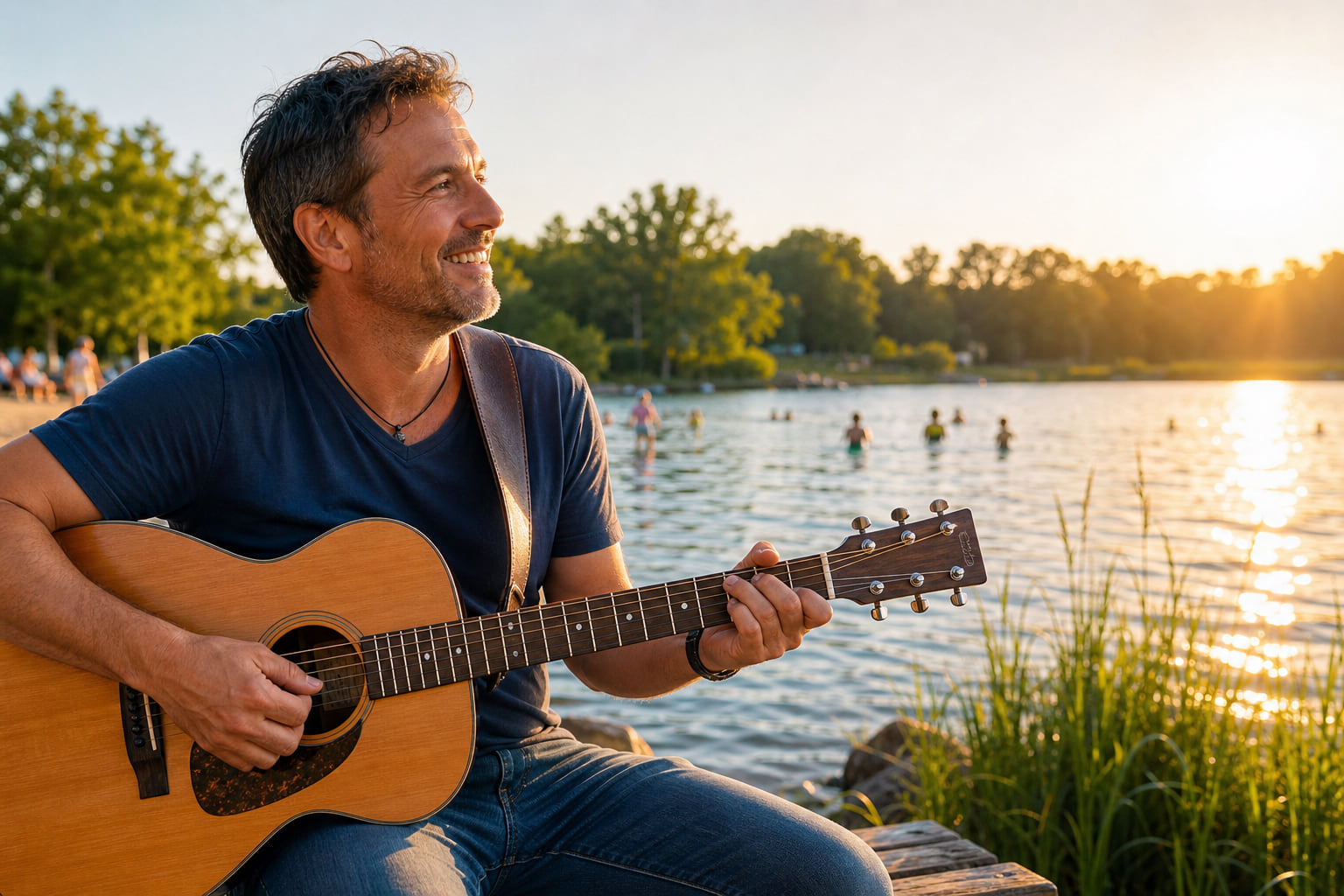 Rodgau Sommer: Hobbymusiker Guido Scheller singt über sein Lieblings-Freibad