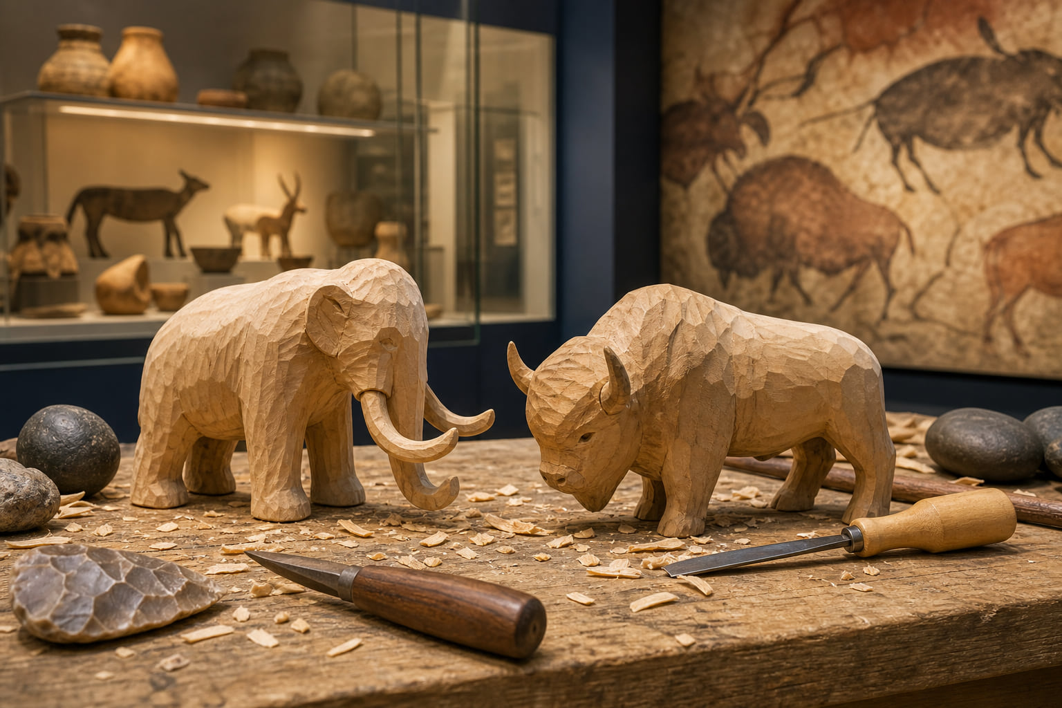 Steinzeit-Feeling in Frankfurt: Schnitzt eure eigenen Tierfiguren im Archäologischen Museum!