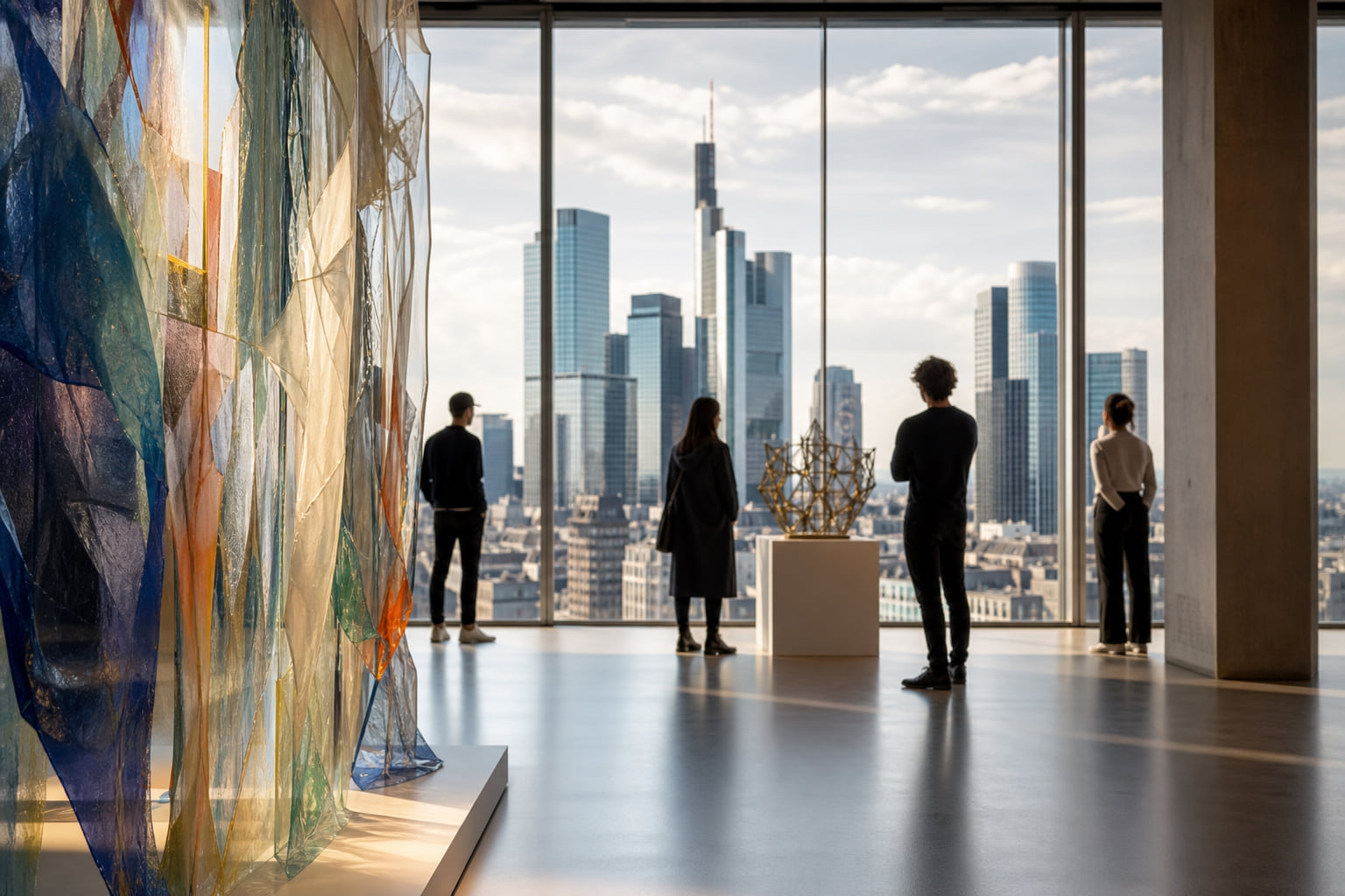 Kunst trifft Finanzwelt: Die Städelschule zeigt ihre Abschlussausstellung im Trianon-Hochhaus