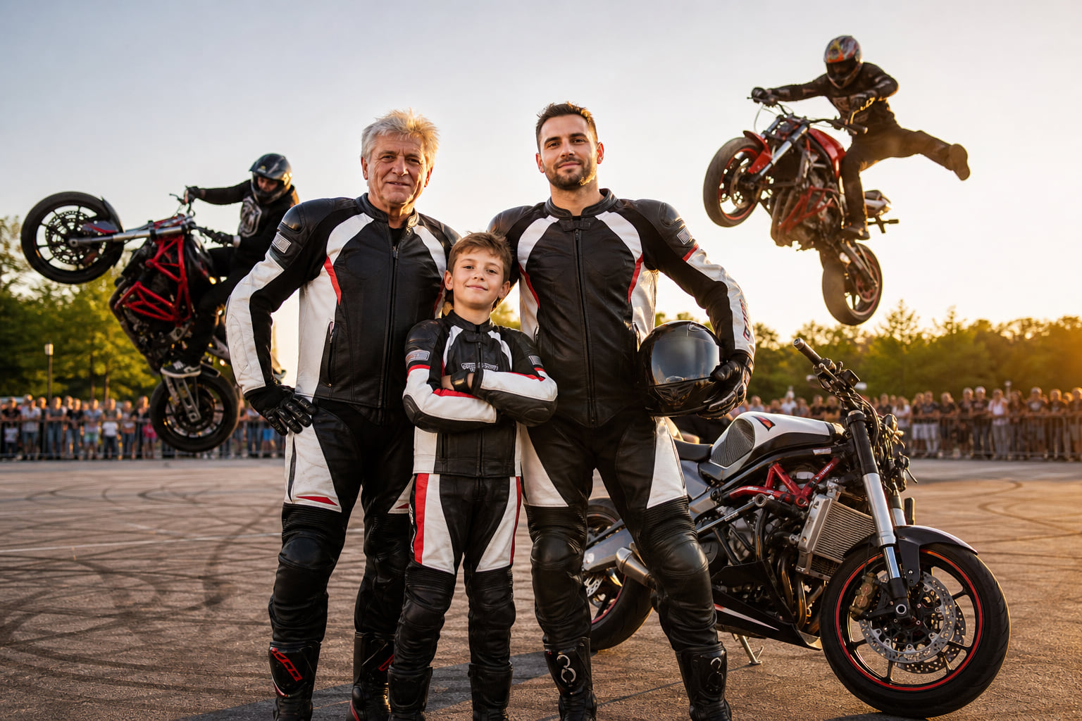 Stunt-Familie rockt Friedrichsdorf: Drei Generationen, ein Parkplatz, pure Action!