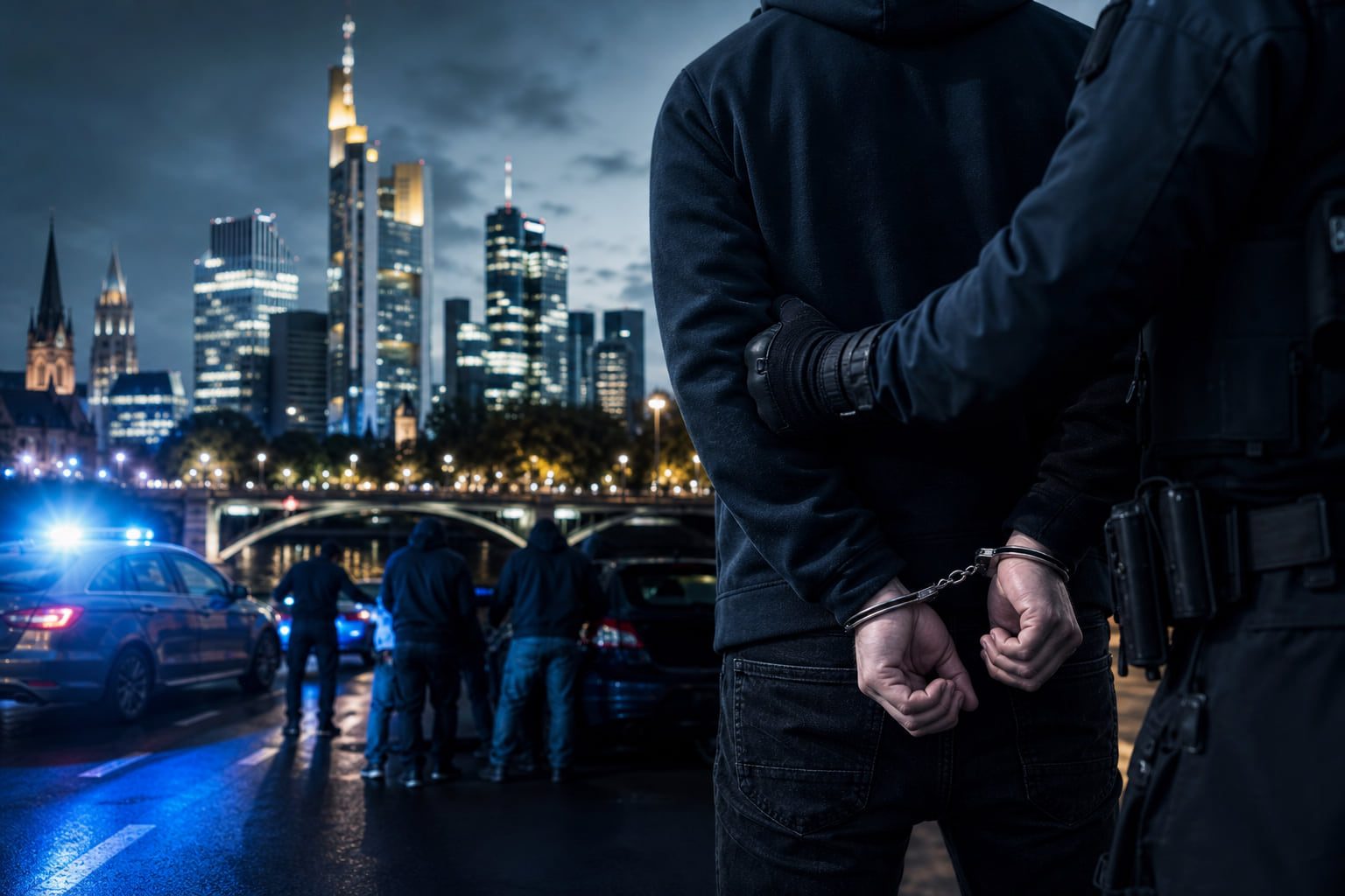 Geplanter Auftragsmord in Frankfurt: Fünf junge Männer kurz vor der Tat gestoppt