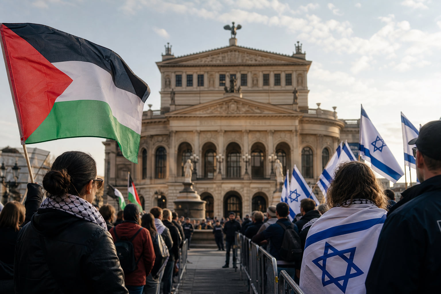 Opernplatz Frankfurt: Gericht kippt Redeverbot – der Gaza-Konflikt spaltet weiter
