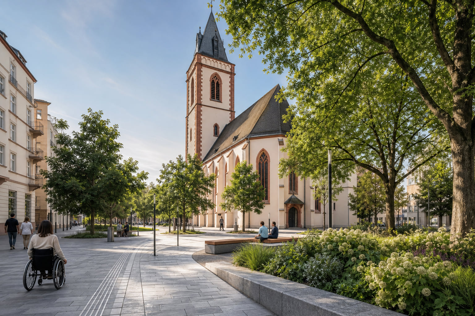 Sachsenhausen wird schöner: Frankfurt gestaltet den Platz an der Dreikönigskirche neu!