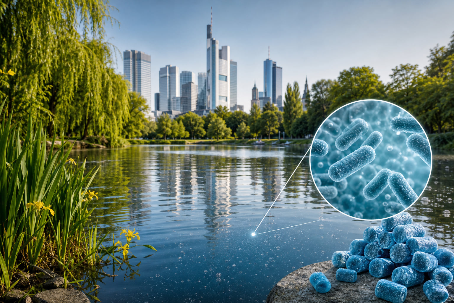 Gefrorene Bakterien für Frankfurts Weiher: Das steckt hinter dem neuen Rettungsplan!
