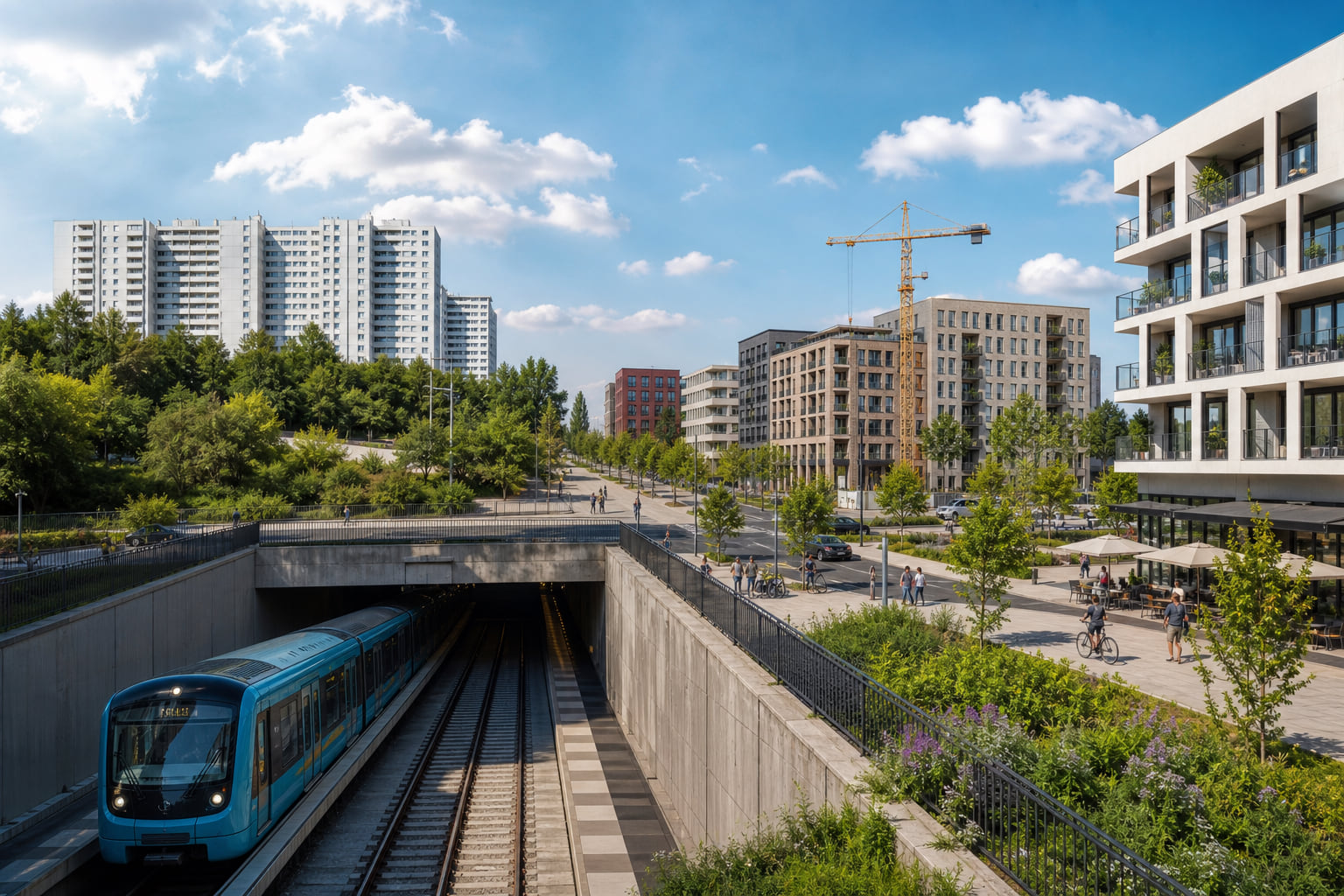 Frankfurter Berg im Wandel: Neues Quartier, U-Bahn-Ausbau und mehr!