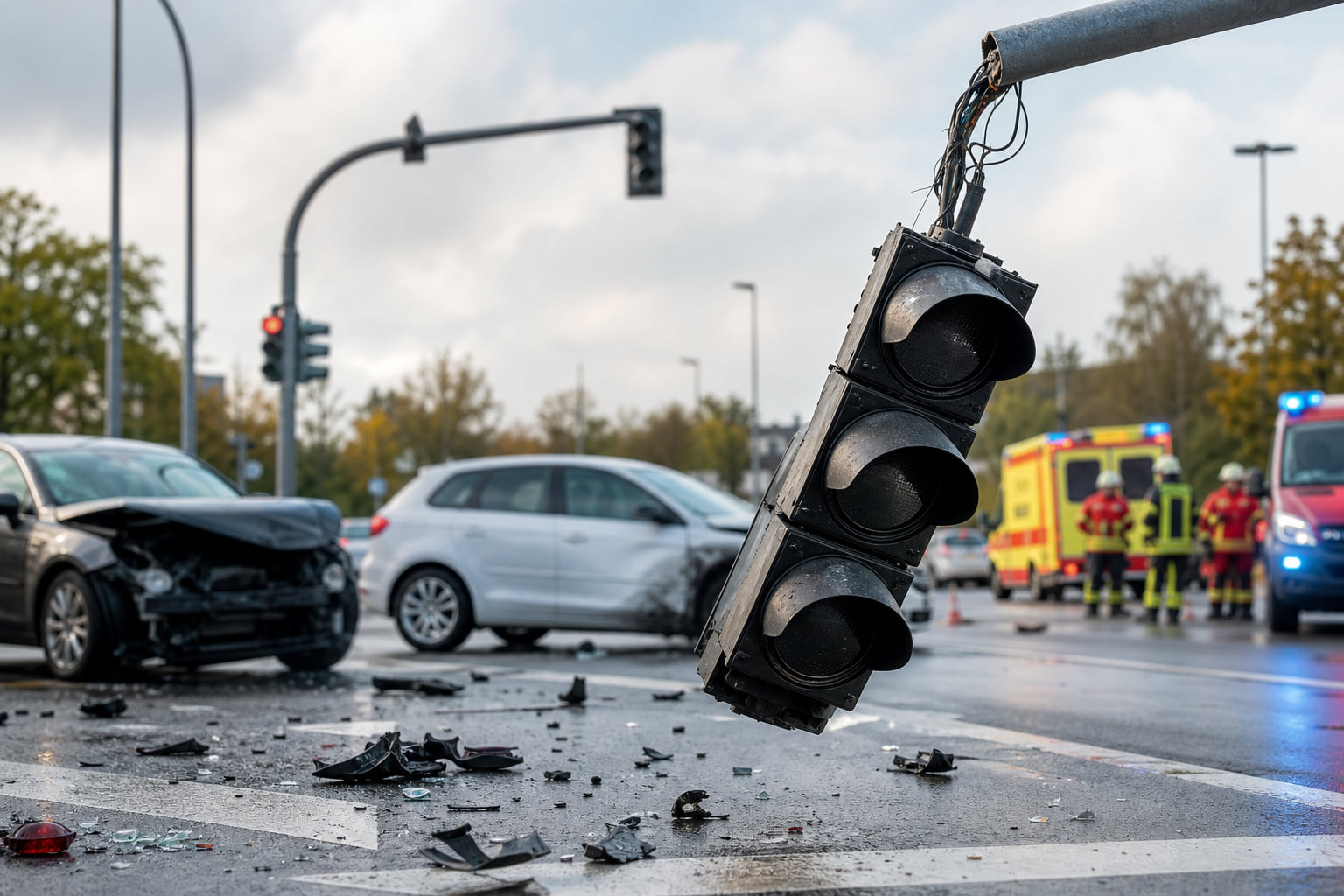 Schwerer Unfall in Sprendlingen: Ampel fällt erneut aus – drei Verletzte!