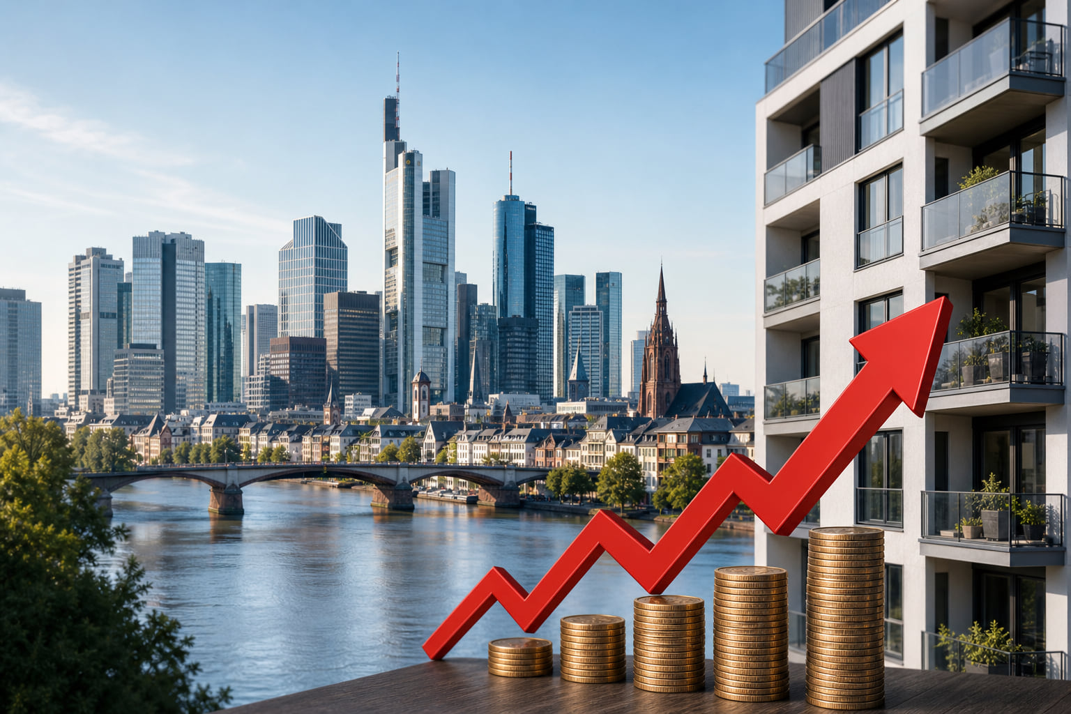 Mietpreise steigen weiter: Frankfurt ist zweitteuerste Metropole Deutschlands