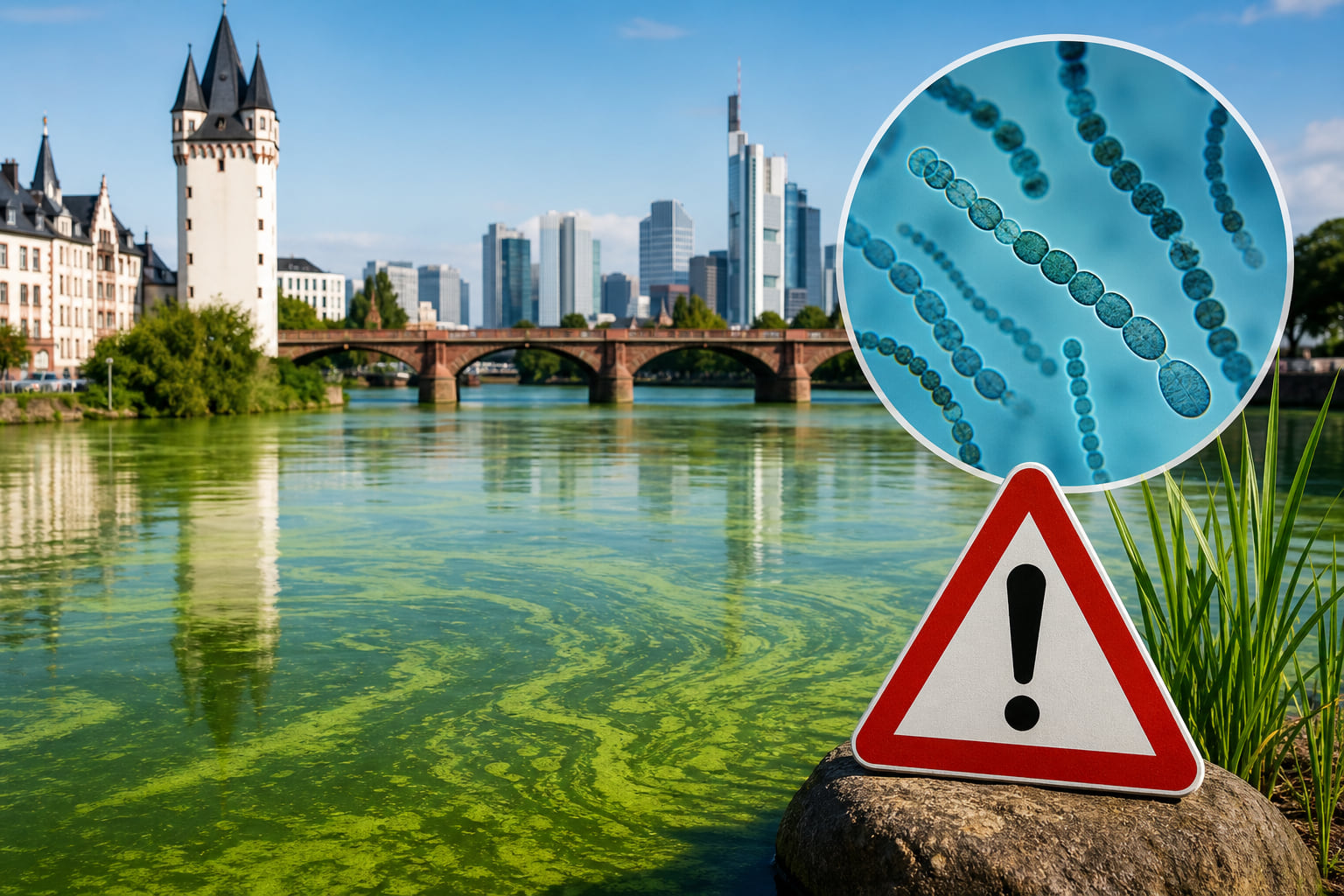 Vorsicht am Main! Blaualgen bei Frankfurt-Höchst nachgewiesen