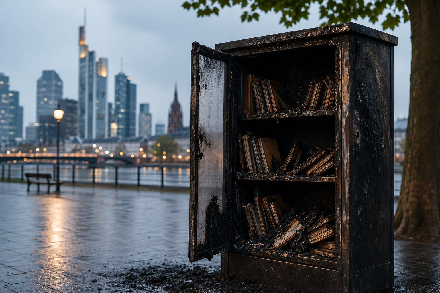 Brandanschlag in Frankfurt: Rettet die Bücherschränke!