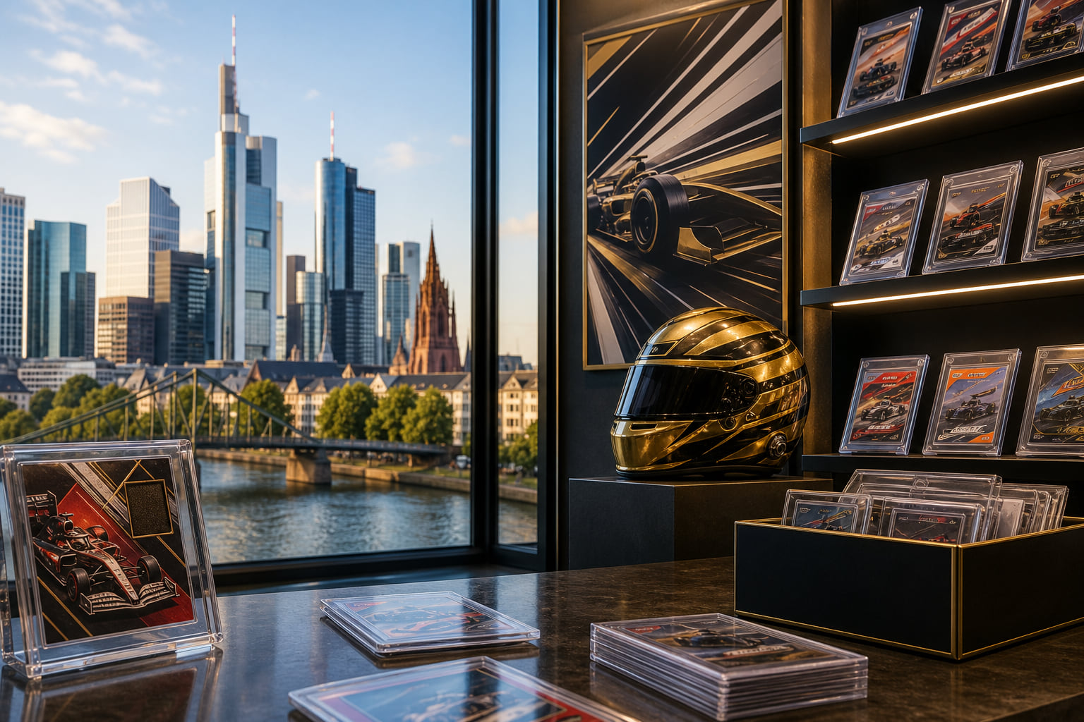 Lewis Hamilton eröffnet Sammelkarten-Laden mitten in Frankfurt!