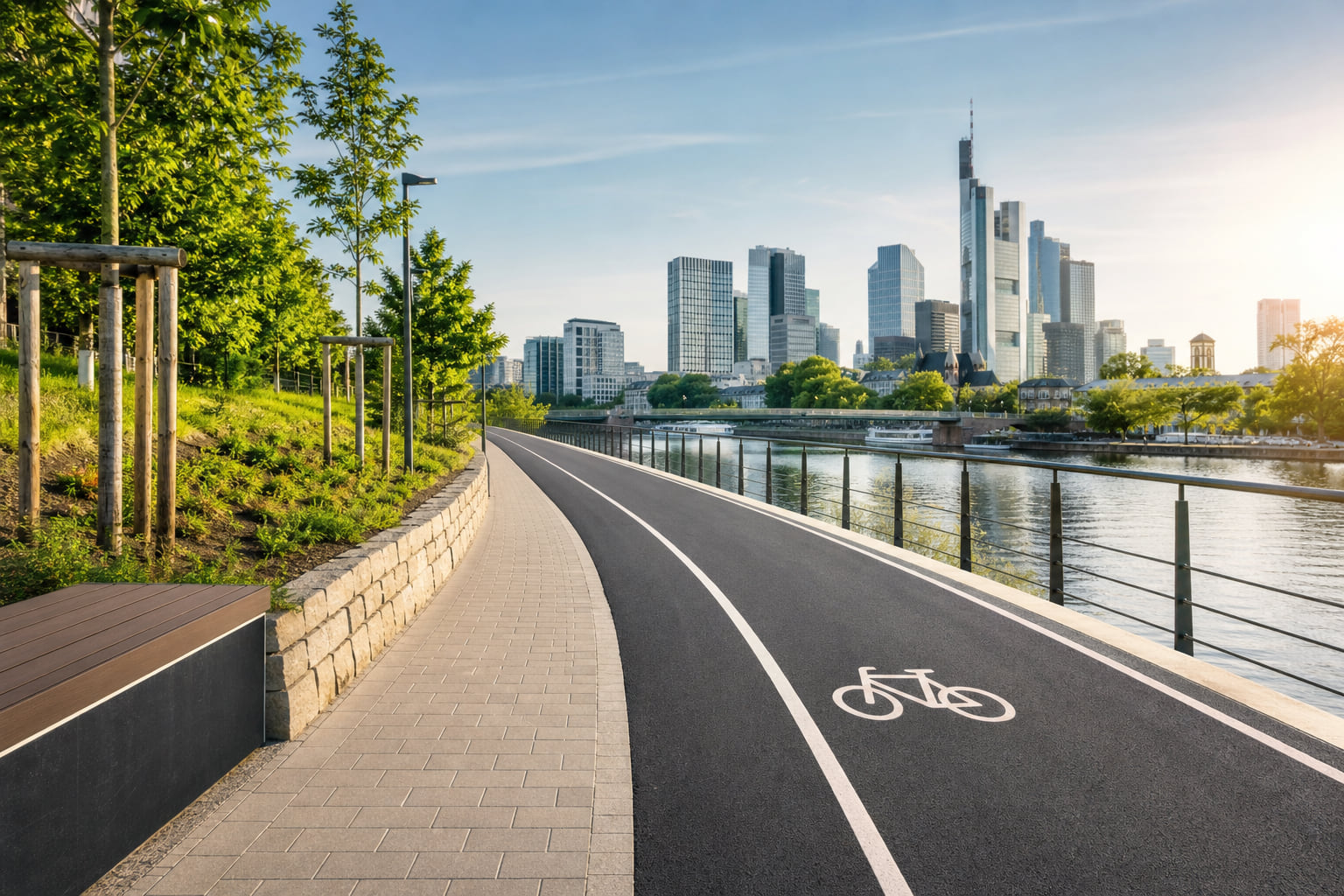 Nidda-Uferweg wird erneuert: Frankfurt baut 2.600 Meter neuen Rad- und Fußweg