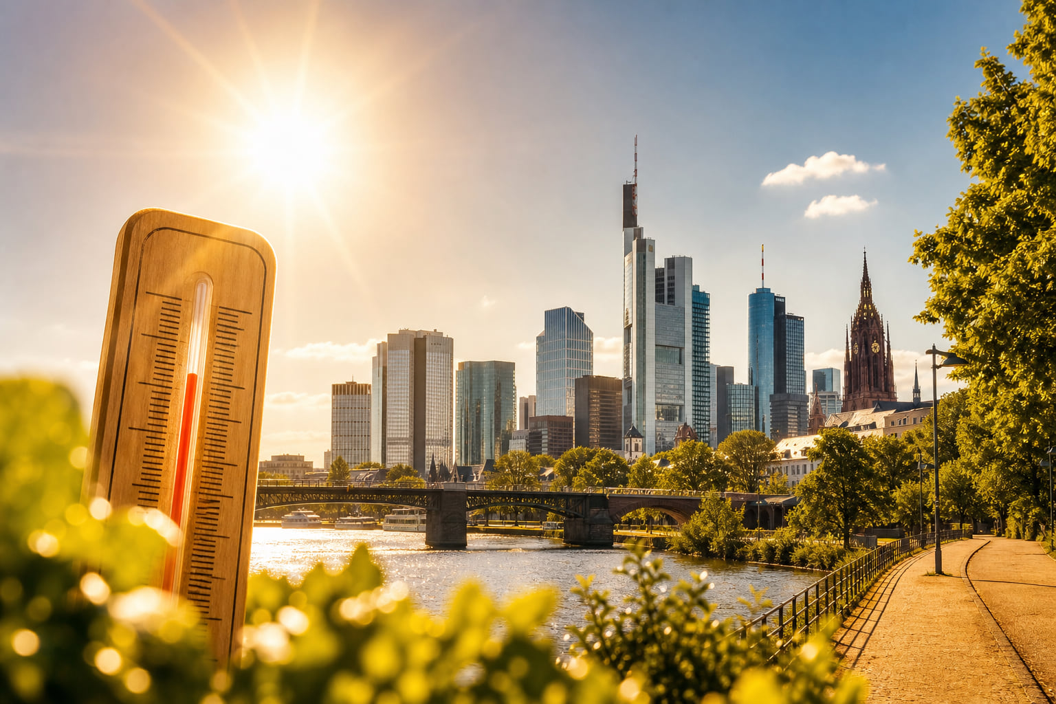 Hitzewelle zum Ferienwochenende: Bis zu 36 Grad in Frankfurt und dem Rhein-Main-Gebiet!