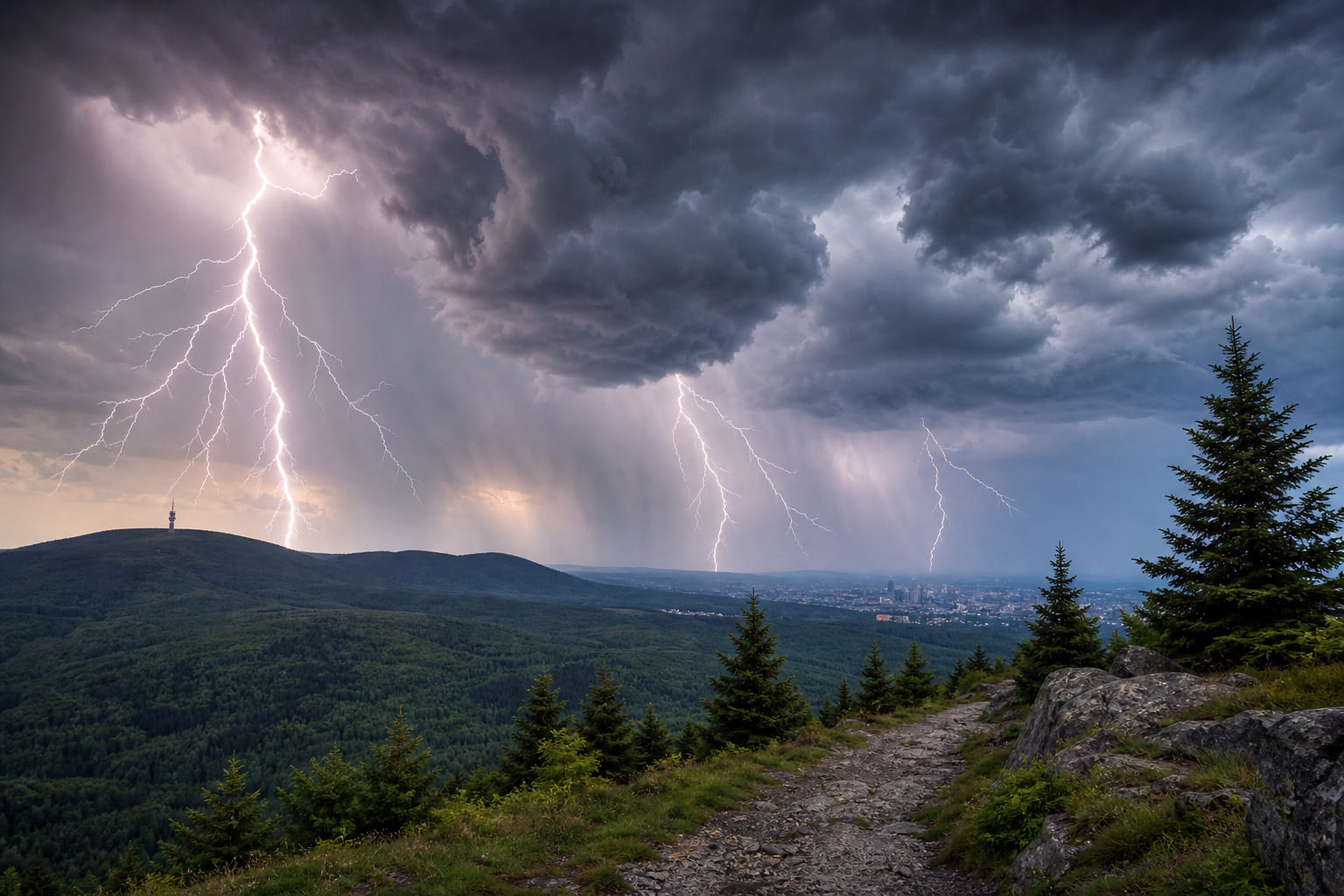 Achtung Taunus: DWD warnt vor starken Gewittern – Lebensgefahr durch Blitzschlag!