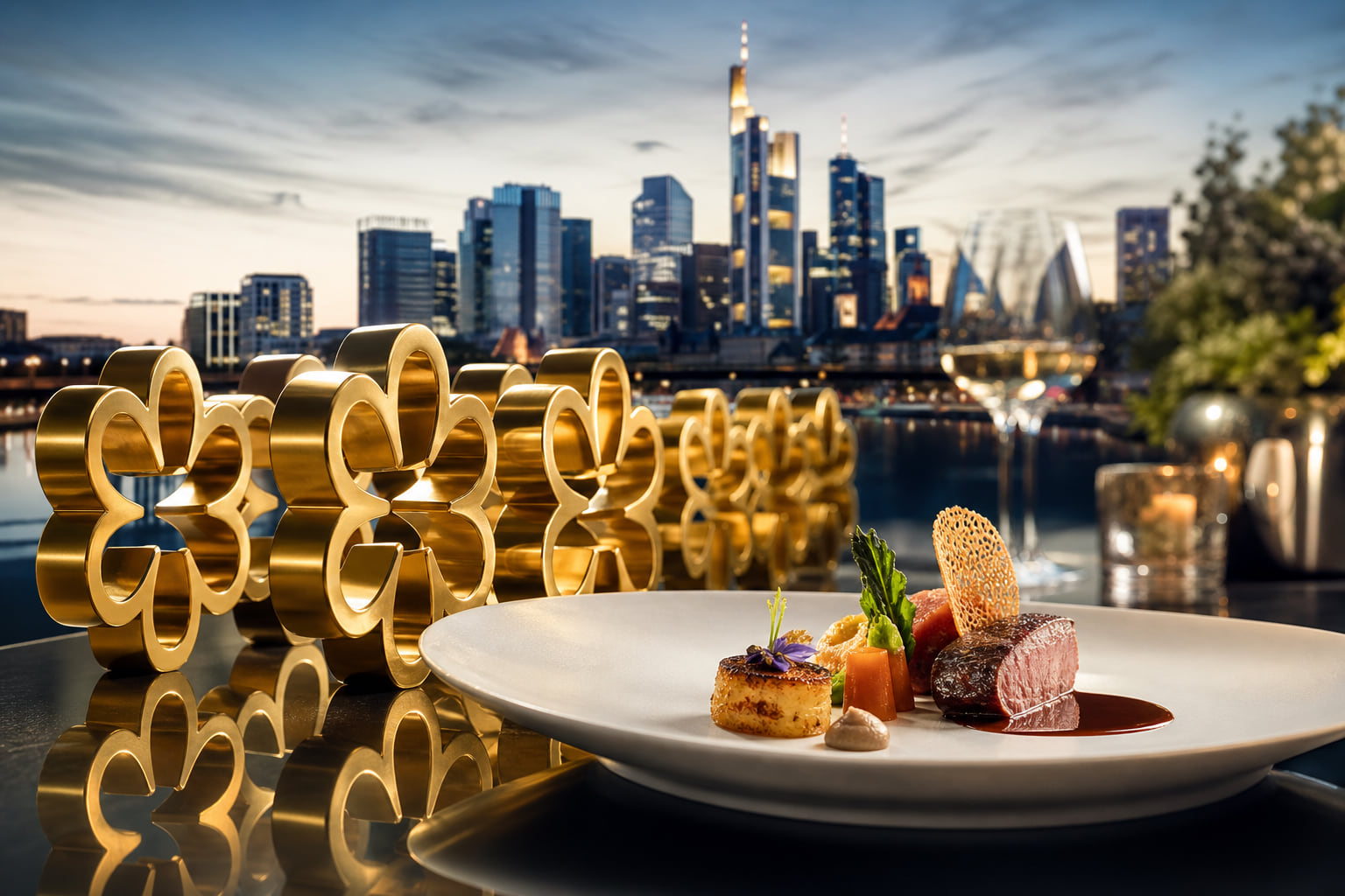 Frankfurt glänzt: Acht Sternerestaurants erhalten ihre MICHELIN-Plaketten!