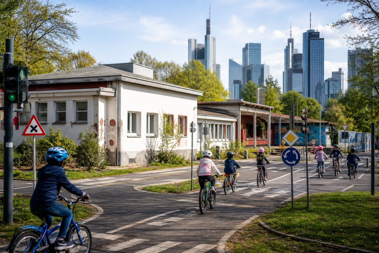 Frankfurts Jugendverkehrsschule: Dringend sanierungsbedürftig – aber voller Leben!