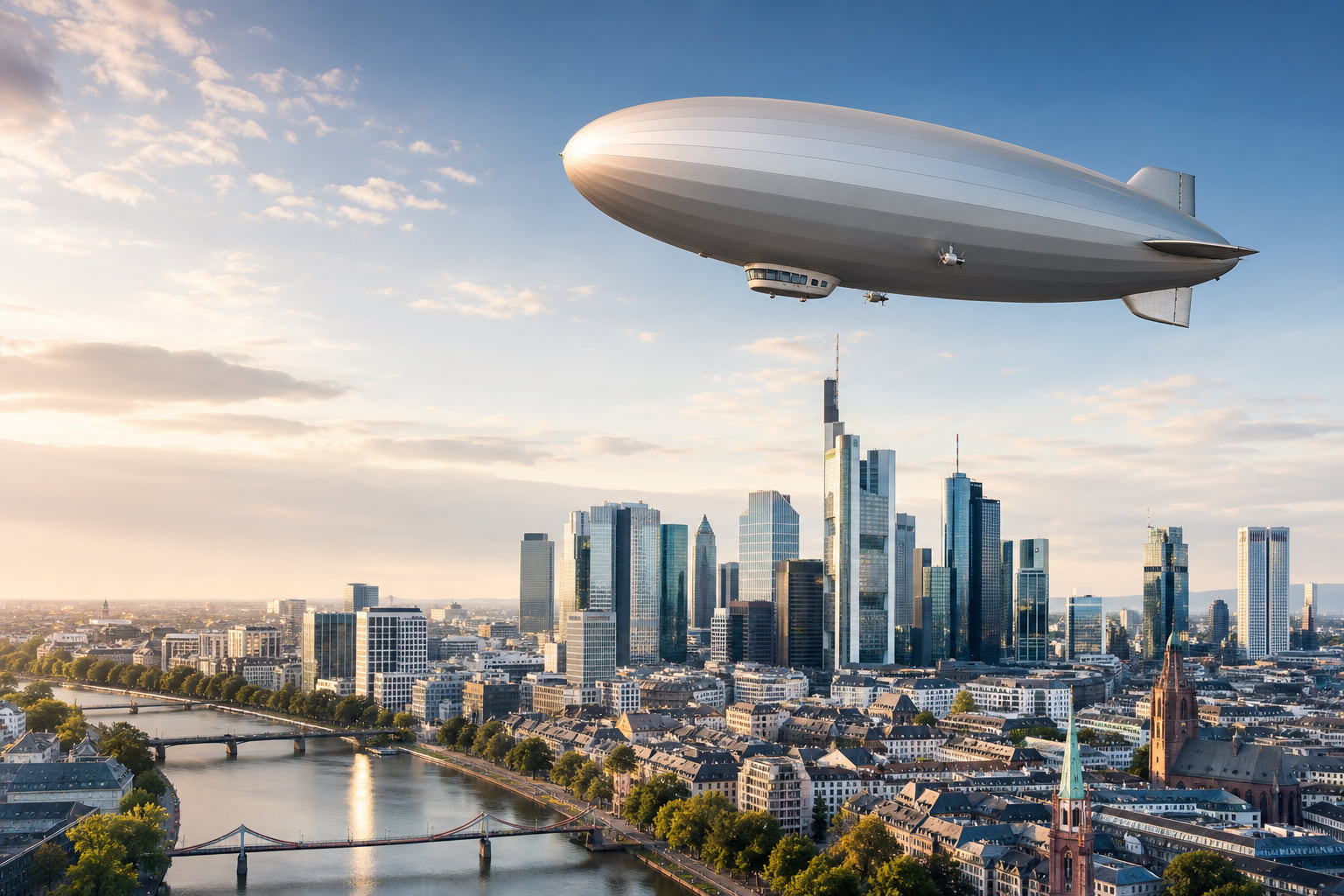 Zeppelin über Frankfurt: Traumblick auf die Skyline – aber der Preis hat es in sich!