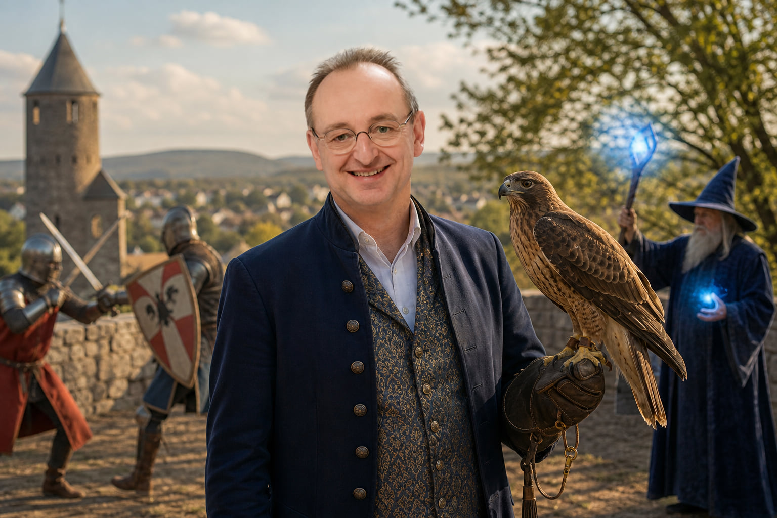 Oberurseler Feyerey: Schwertkämpfe, Zauberer und ein braver Bussard