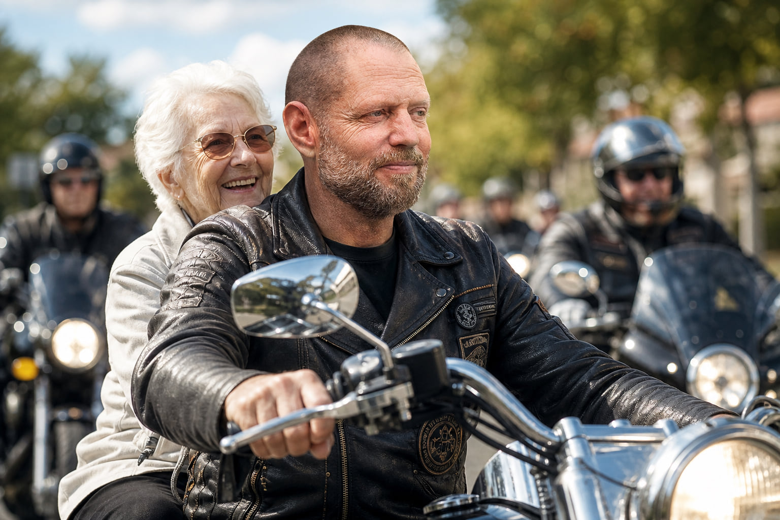 25 Jahre Herz auf zwei Rädern: Harley-Club fährt mit EVIM-Bewohnern durch Hattersheim