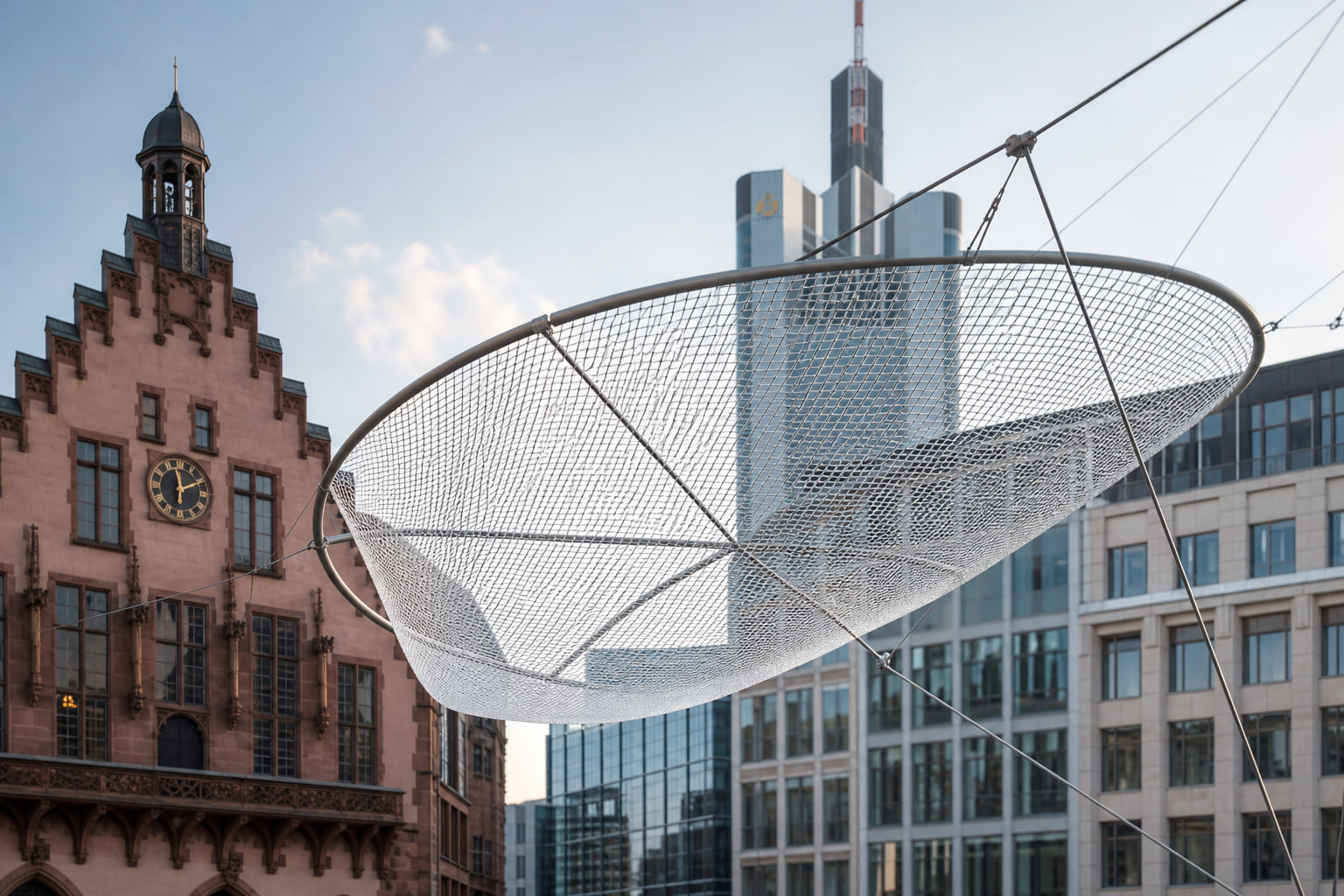 2,3 Millionen Euro für ein Netz: Frankfurts Römer streitet über Kunstwerk an der Konstablerwache