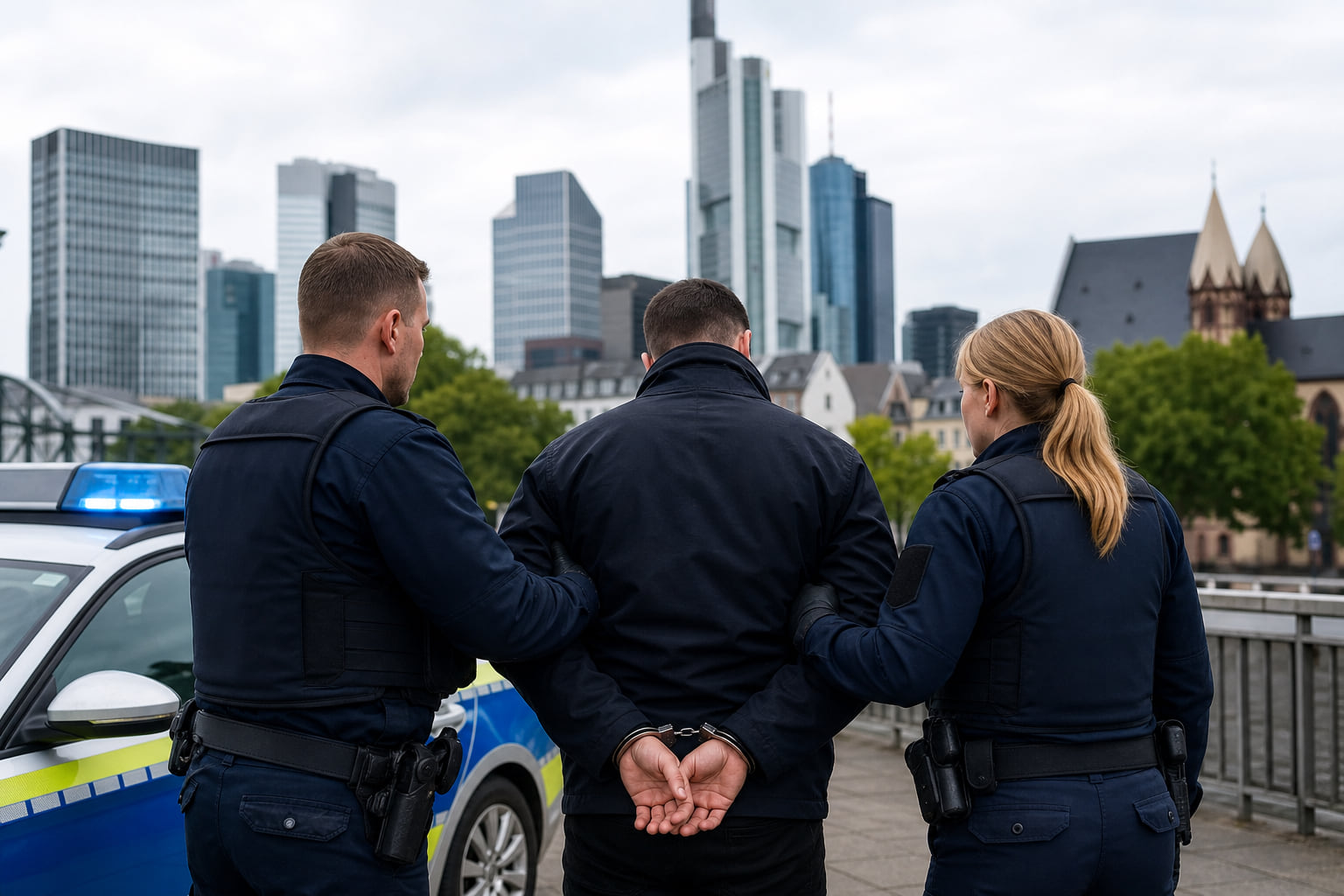 Frankfurt-Eschersheim: Polizei nimmt Mann mit Softair-Pistole fest