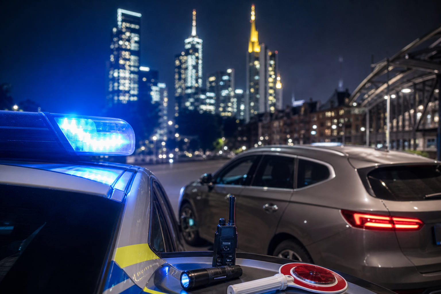 Bahnhofsviertel: Polizei stoppt Fahrzeug in der Taunusstraße – gleich mehrere Verstöße aufgedeckt