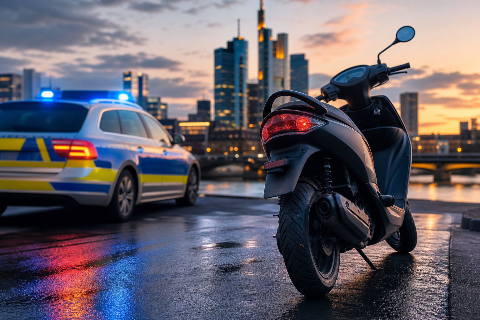 Bockenheim: Rollerfahrer flüchtet vor Kontrolle – gleich mehrere Verstöße aufgedeckt