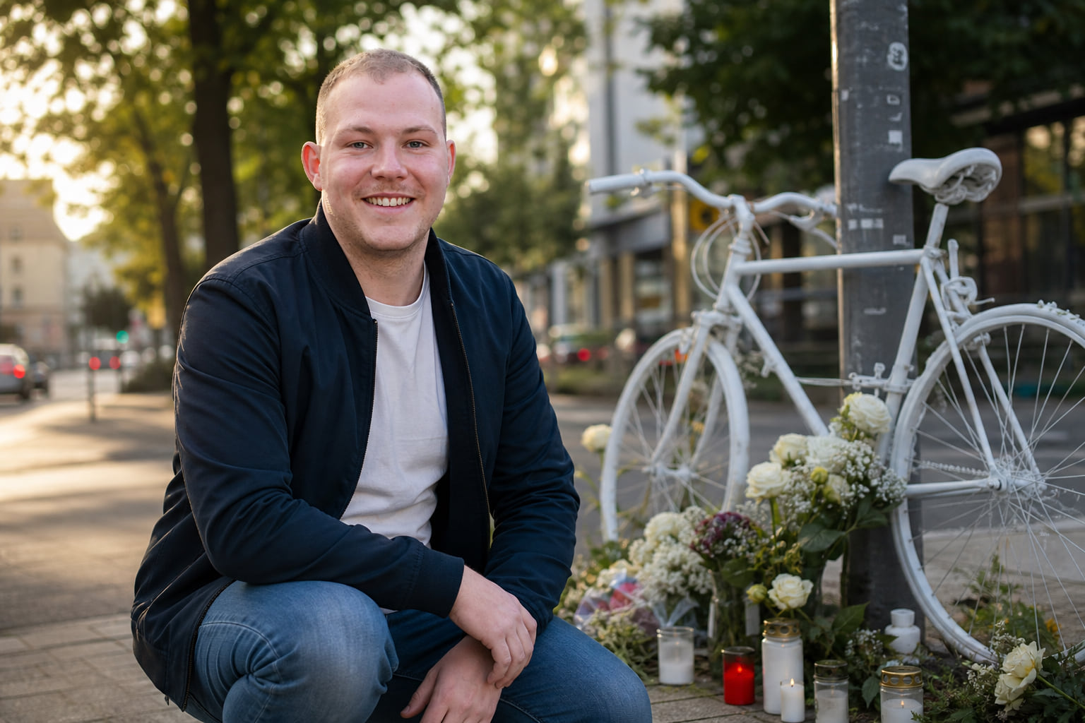 Ghostbike in Frankfurt: So erinnern Hunderte an Maurice Blum