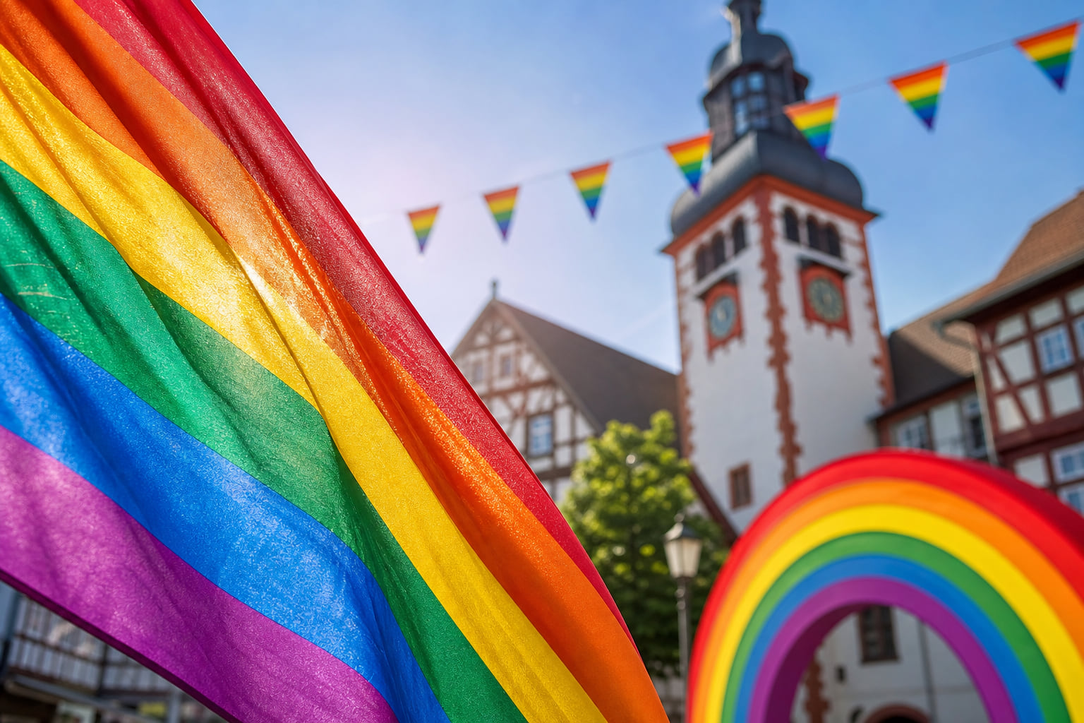 1000 Menschen beim CSD Wetterau in Friedberg – Bunt, frei, queer!