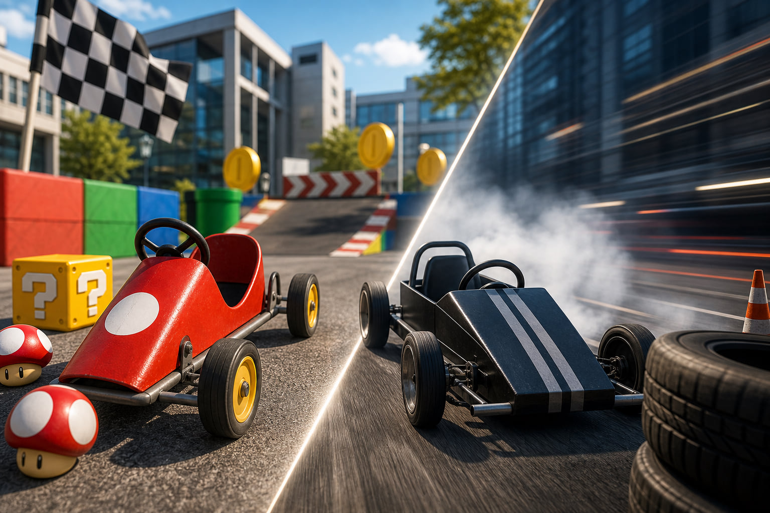 Seifenkistenrennen in Dietzenbach: Mario Kart und Fast & Furious am Europaplatz!