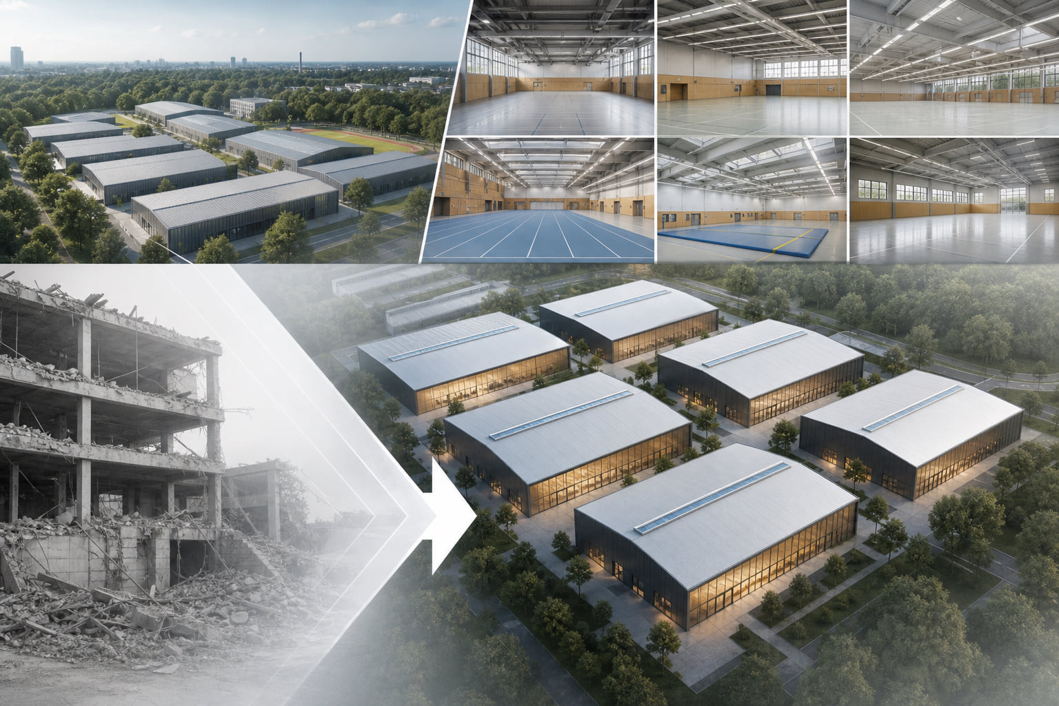 Sportcampus Ginnheim: Komplett saniert – aus sieben Hallen wurden acht!