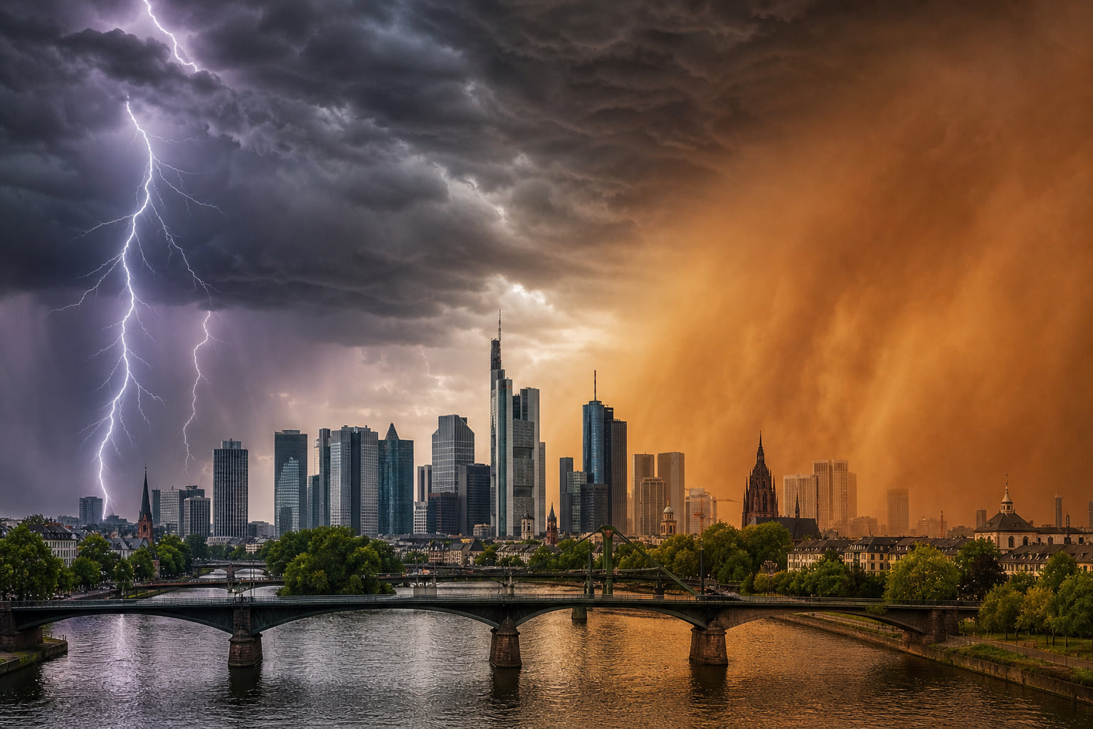 Achtung Frankfurt: Saharastaub und Unwetter treffen uns am Donnerstag!