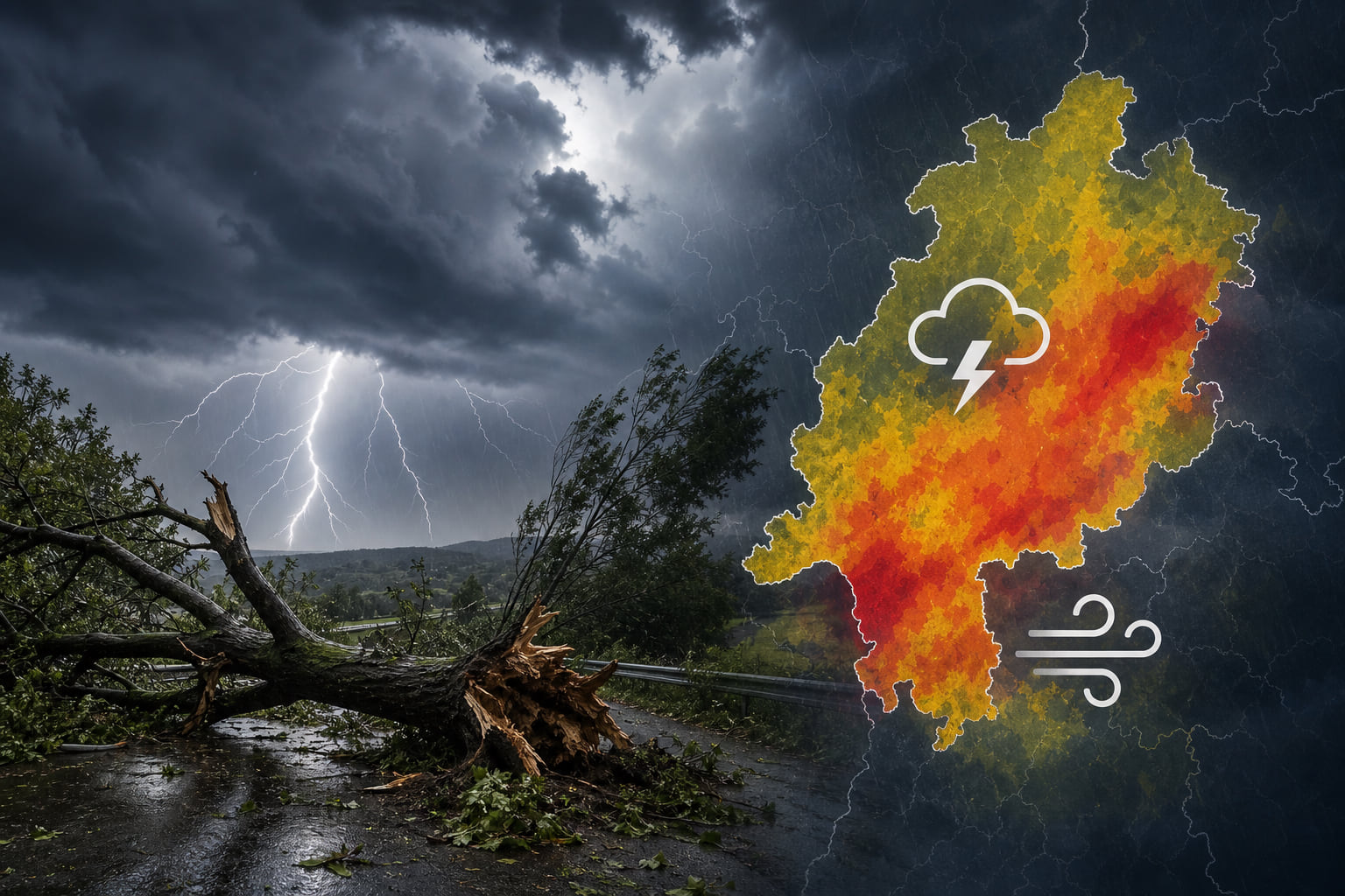 Gewitter und Sturm wüten in Hessen – So geht das Wetter jetzt weiter