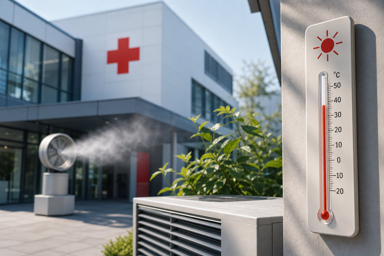 Frankfurter Klinik kämpft gegen die Hitze: So läuft die Versorgung in der Rotkreuz Klinik