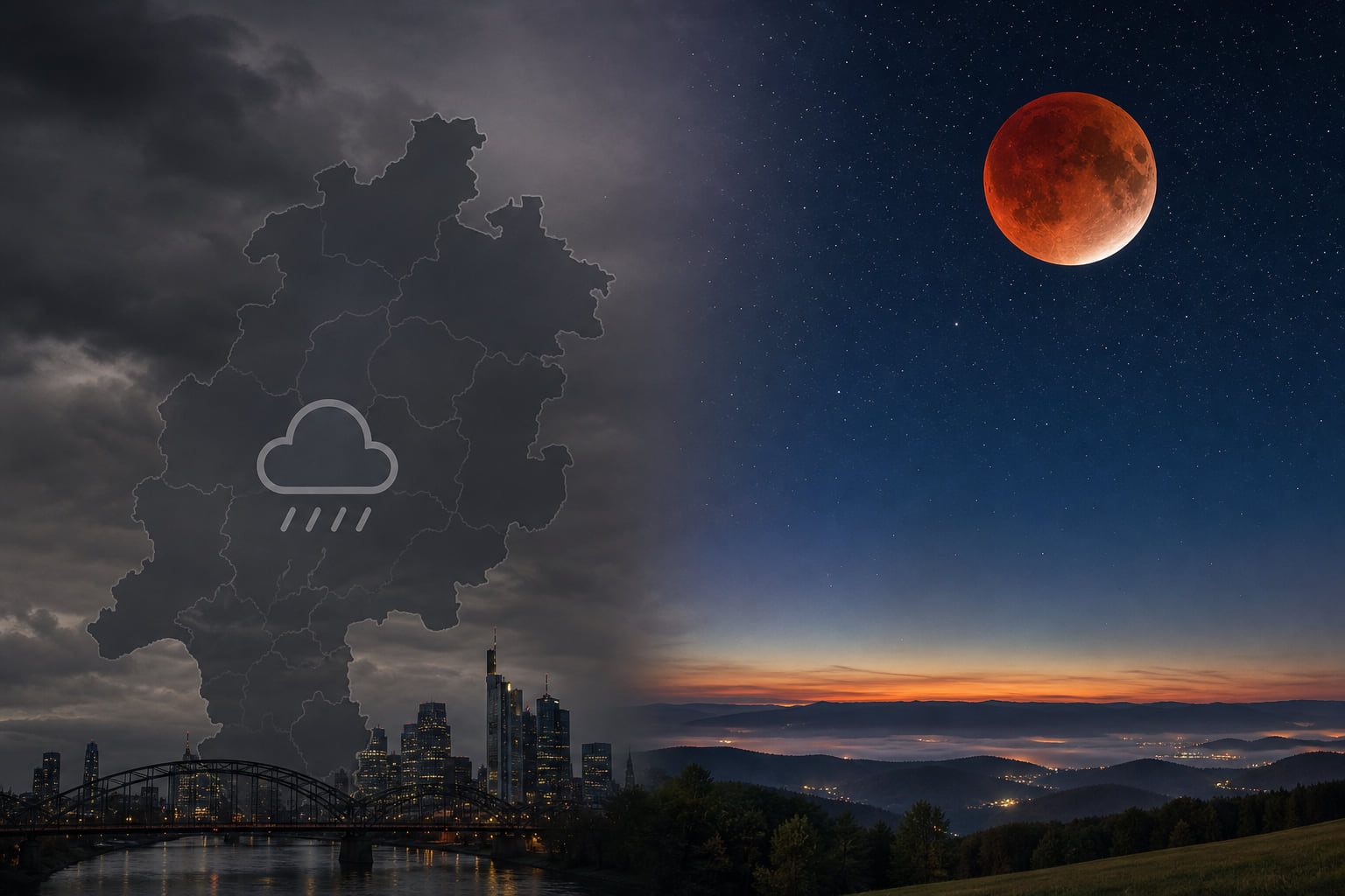 Mondfinsternis am 28. August: Für Frankfurt sieht's schlecht aus – wo du trotzdem Chancen hast