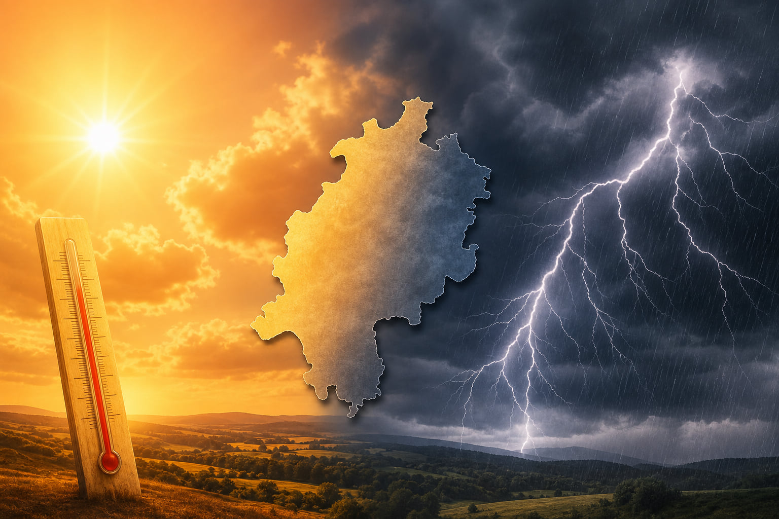 Erst kurzes Hitze-Comeback in Hessen, dann teils kräftige Gewitter
