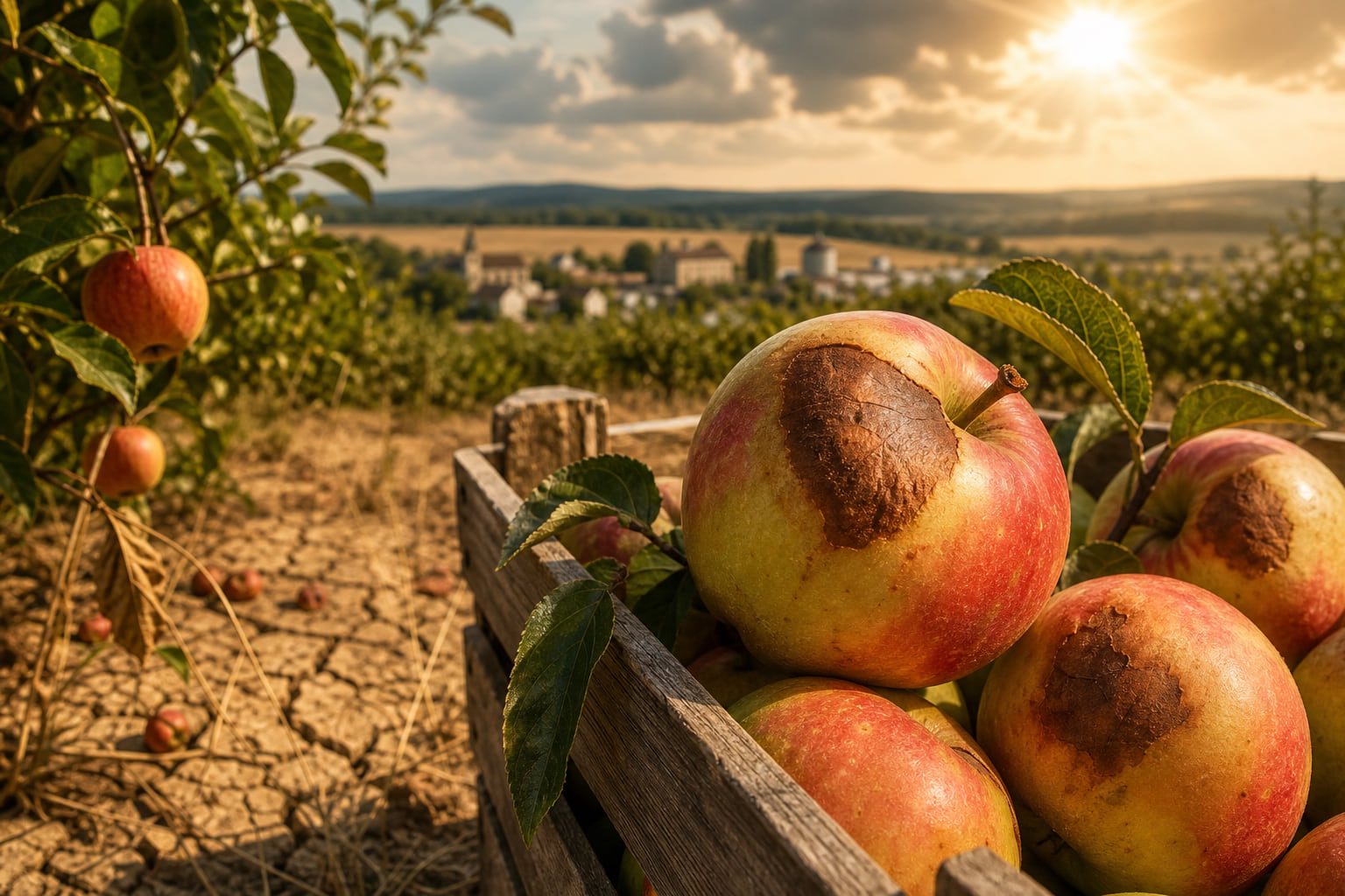 Sonnenbrand beim Apfel: Klimakrise trifft hessische Keltereien hart