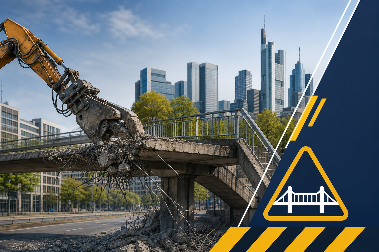 Frankfurt reißt Fußgängerbrücke an der Eschersheimer Landstraße ab – das ändert sich für euch!