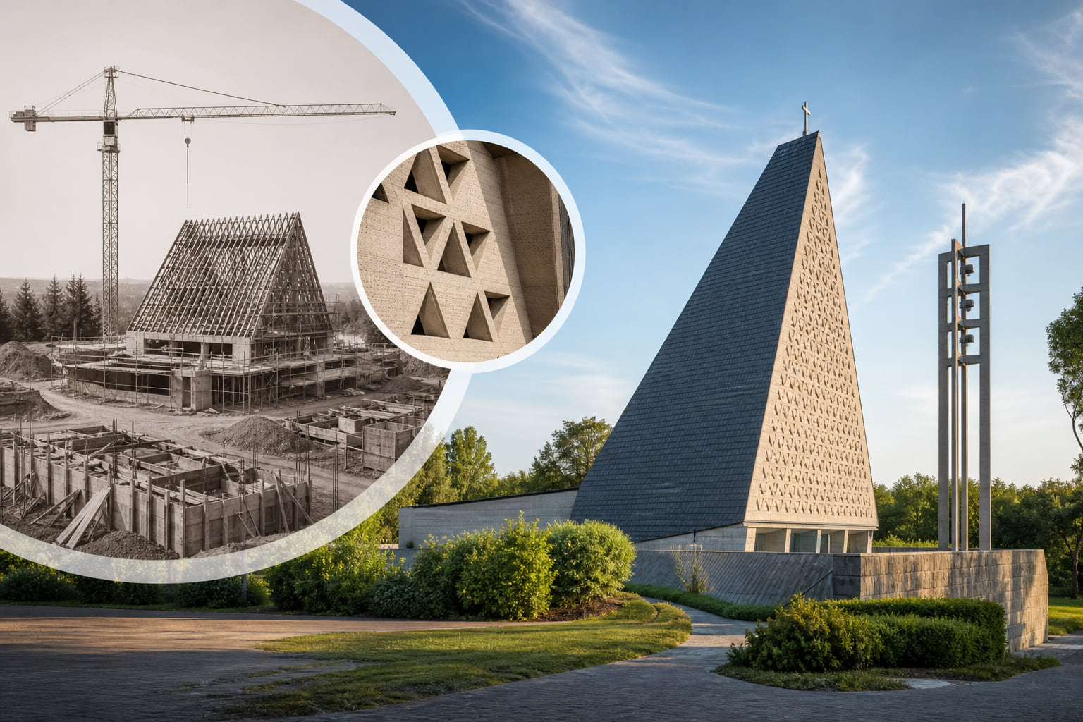 Bergkirche in Sachsenhausen wird 60 – in nur zwei Jahren gebaut, heute undenkbar!
