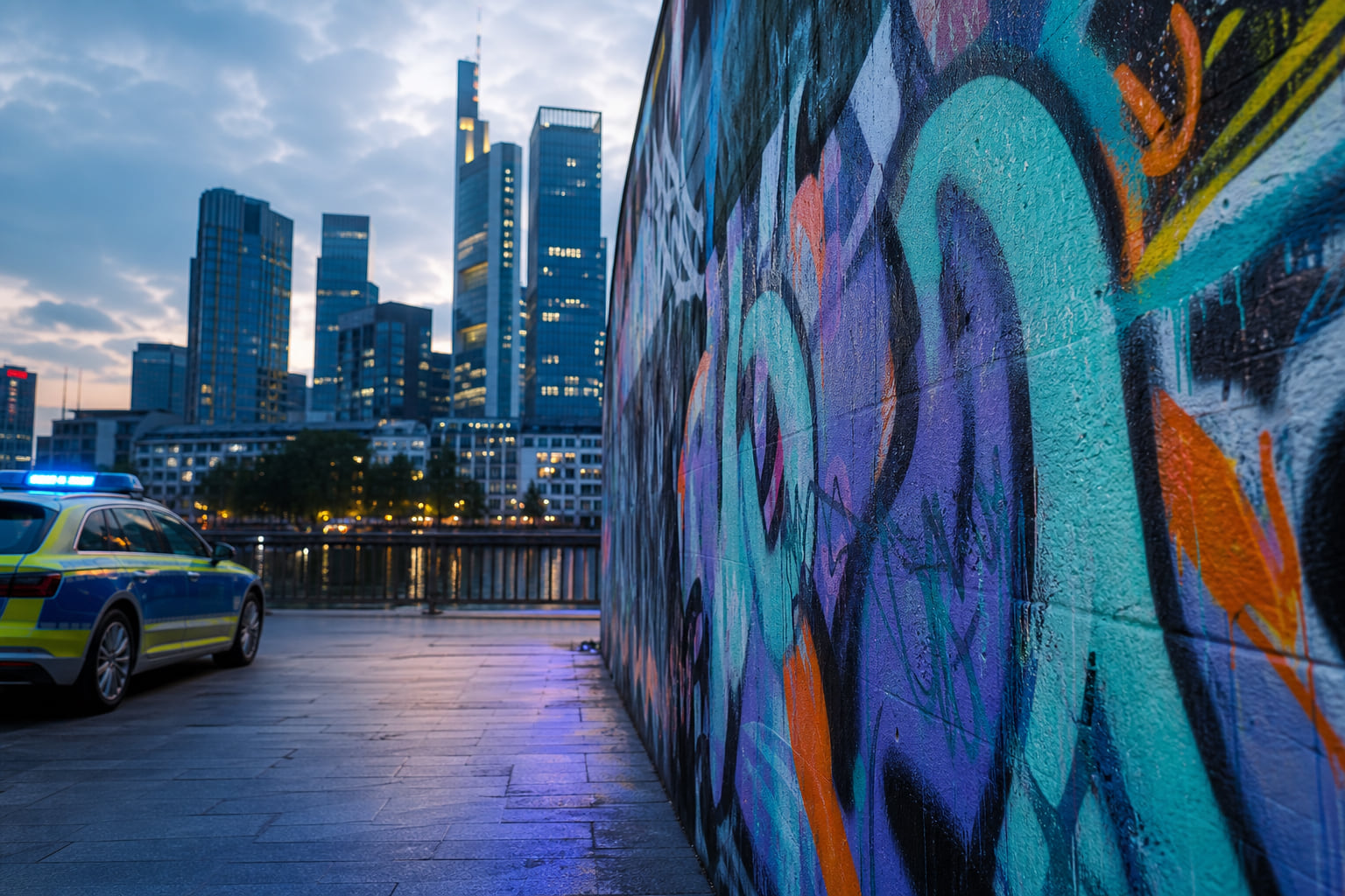 Graffiti-Schmiererei im Westend: Polizei sucht Zeugen