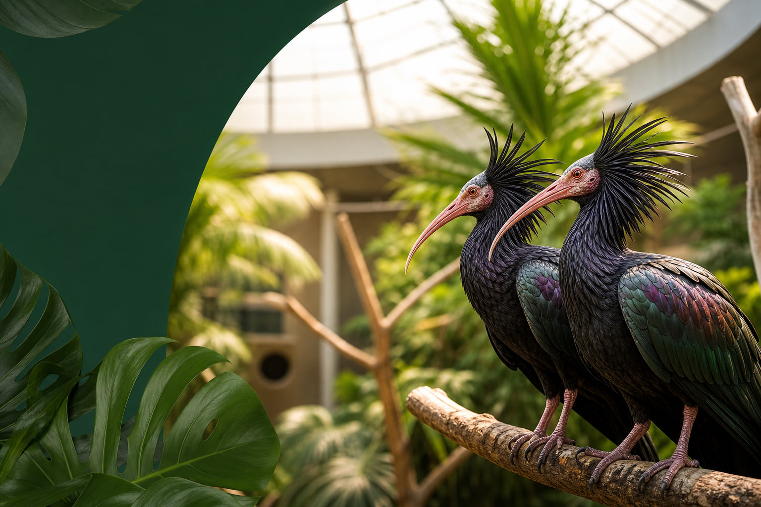 Neue Stars in den Vogelhallen: Schopfibisse jetzt im Zoo Frankfurt!