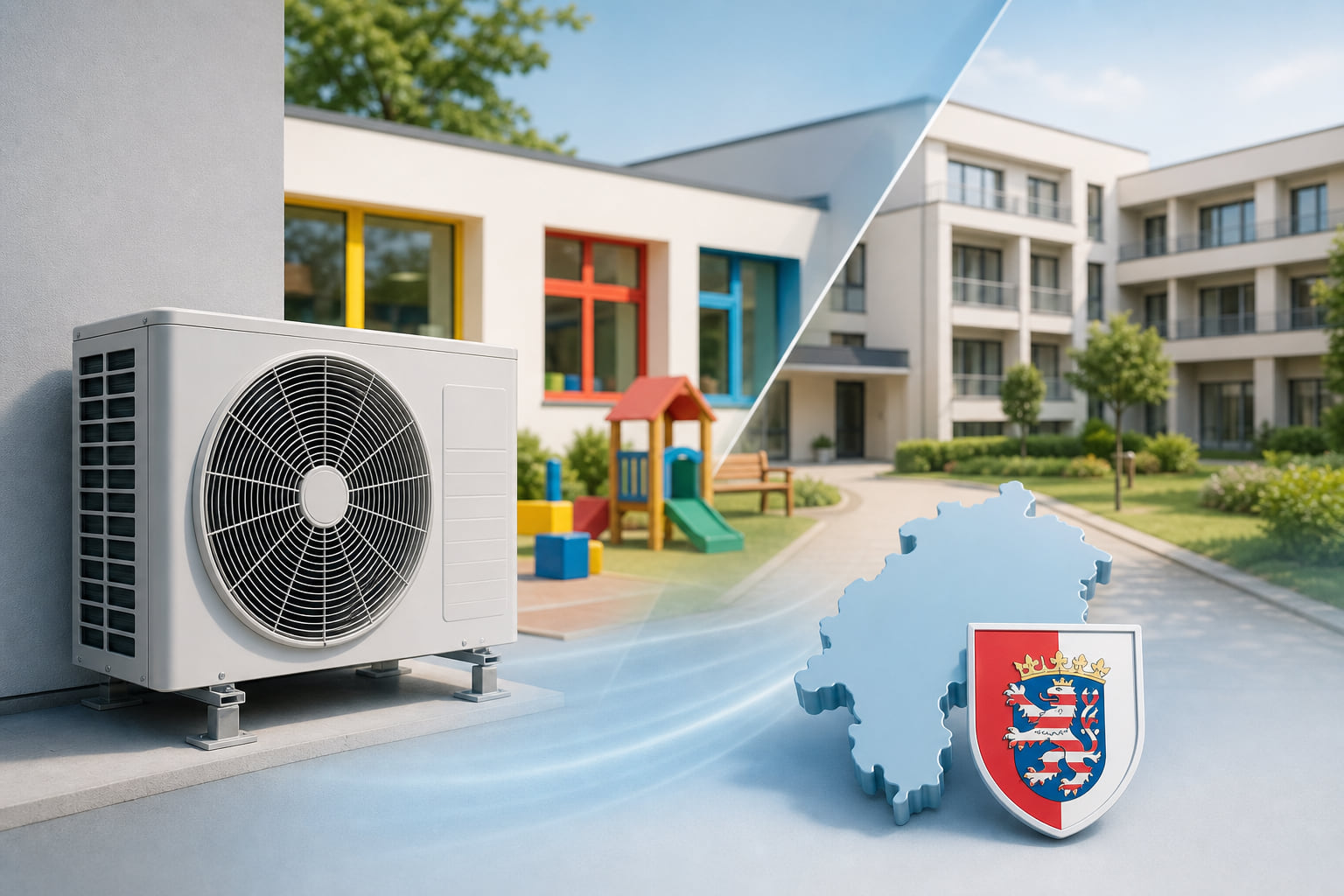 Hitzeschutz in Hessen: Land fördert Klimaanlagen für Kitas und Pflegeheime