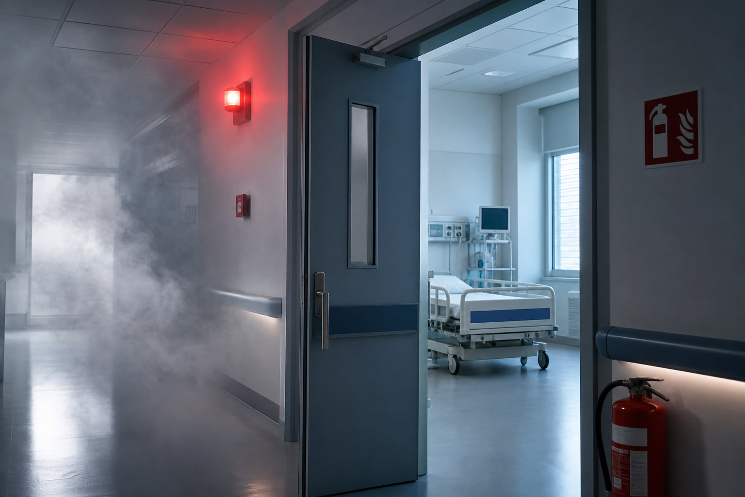 Rauch im Krankenhaus in Frankfurt-Bockenheim: Station evakuiert – Mitarbeitende verhindern Schlimmeres