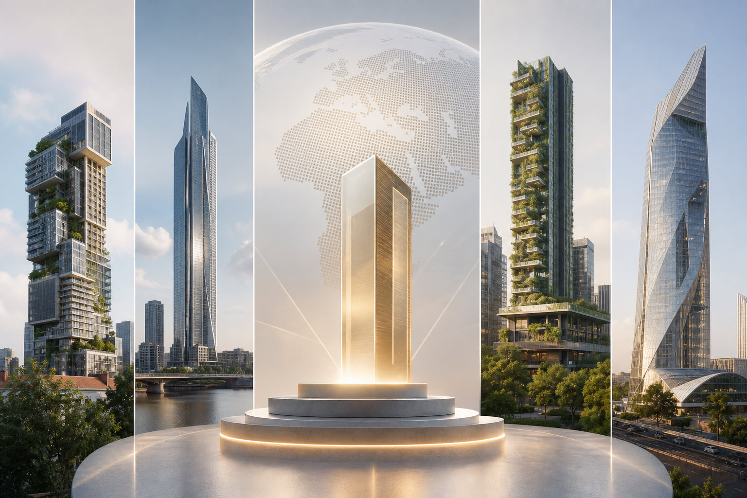 Internationaler Hochhaus Preis 2026/27: Fünf Finalisten aus vier Kontinenten kämpfen um den Titel!