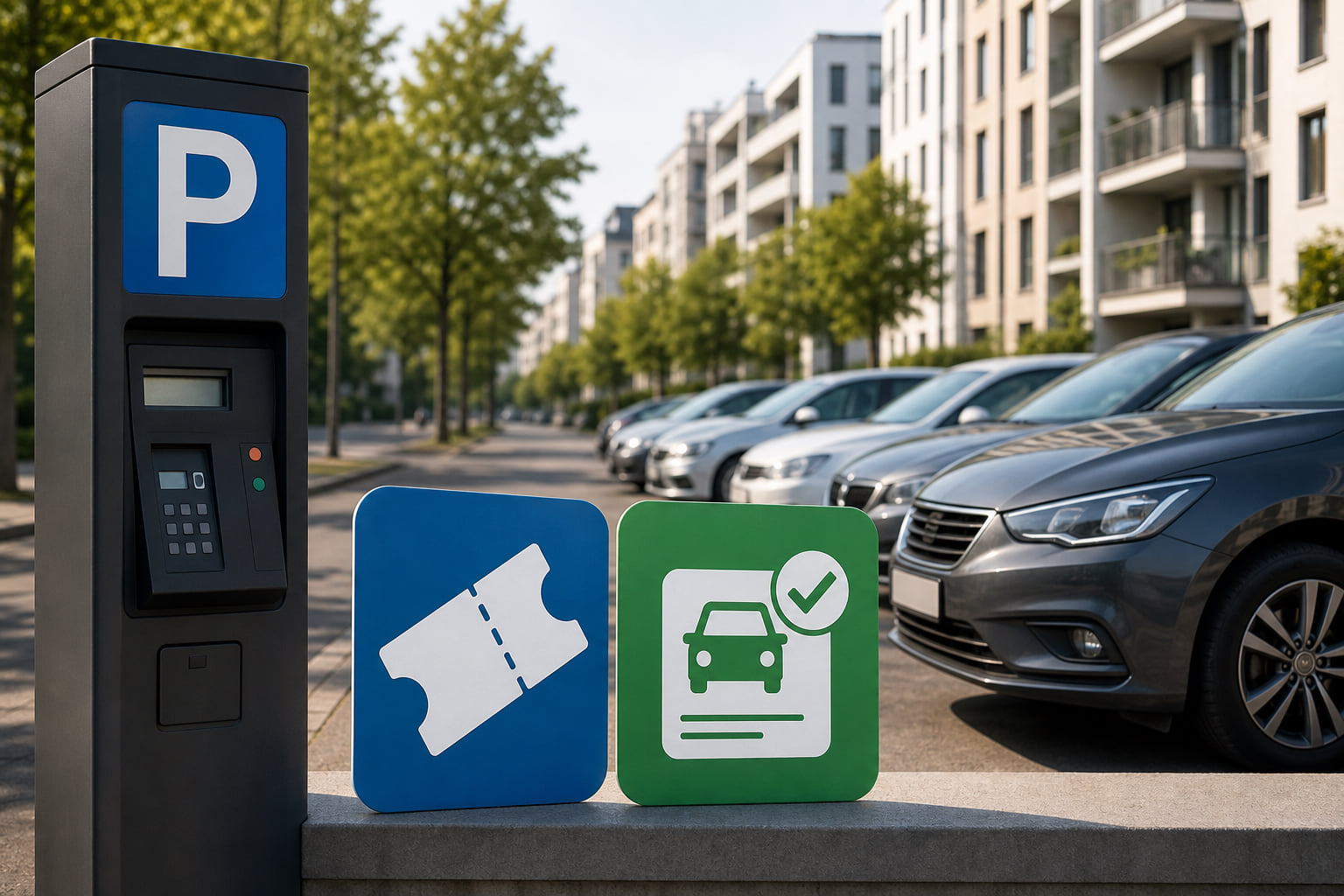 Westend Nord: Ab sofort nur noch mit Ticket oder Bewohnerparkausweis parken!